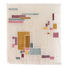 Fiber Art Tapestry, Macrame, Woven Wall Hanging, TABULA COLORUM Tamar Samplonius