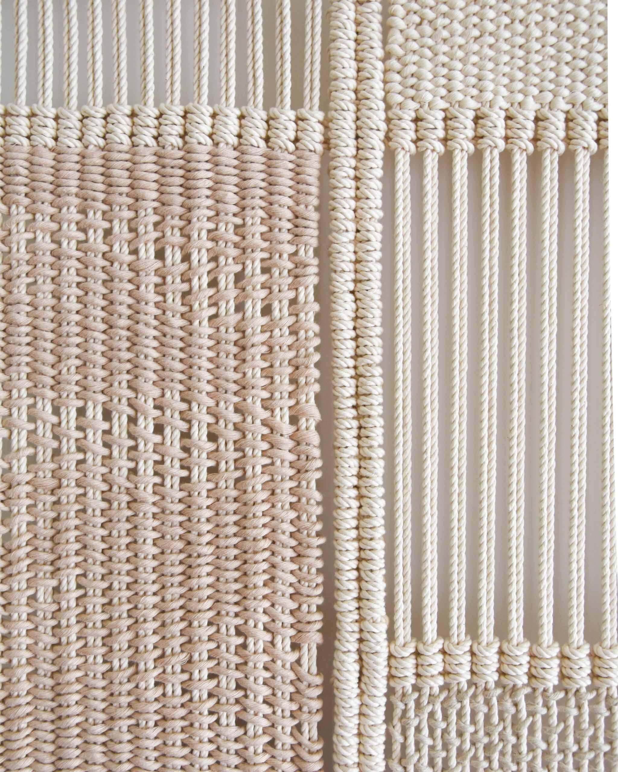 Wandteppich aus Faserkunst, Macrame/Wandbehang, gewebt, VITRUM 82 von TAMAR SAMPLONIUS im Angebot 2