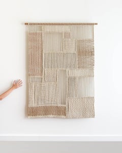 Fiber Art Tapestry, Macrame / Woven Wall Hanging, VITRUM 82 by TAMAR SAMPLONIUS