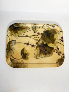 Fiber tray, beautiful rectangular plant decoration, France, 1970