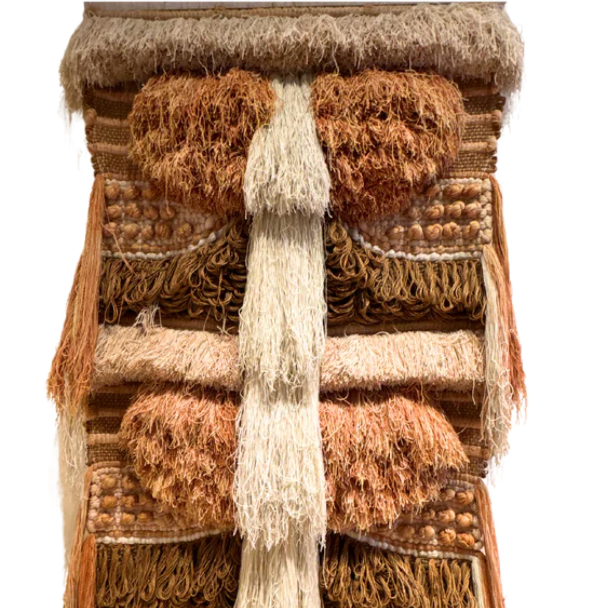 American Fiber Wall Hanging by Margo Farrin O’Connor for Ted Morris & Associates, 1970s For Sale