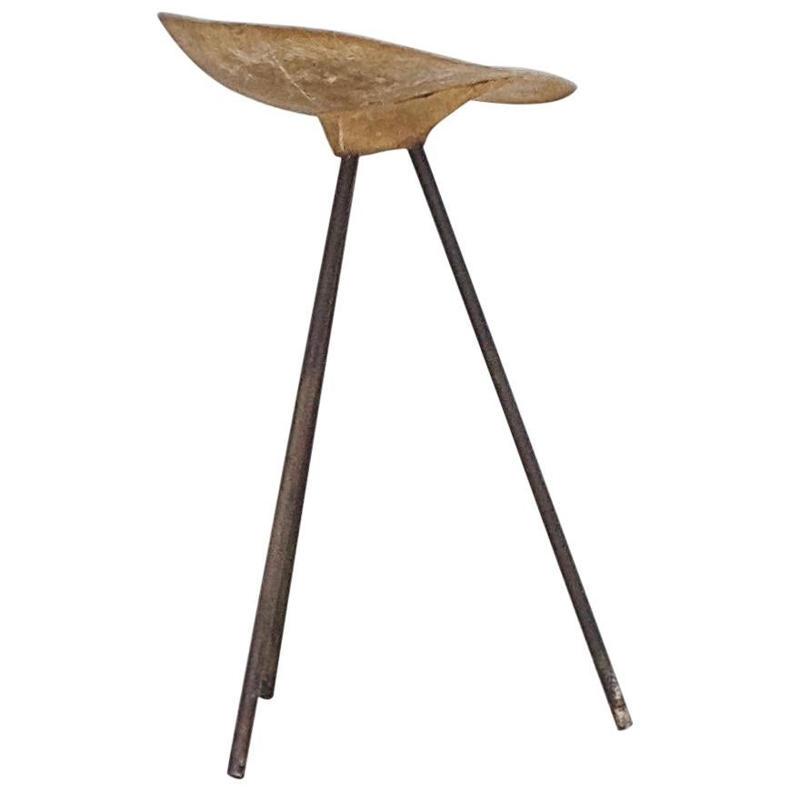 Fiberglas Tripod Stool by Jean Raymond Picard for Seta, France, circa 1955