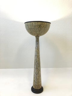 Fiberglass and Bronze Table Lamp