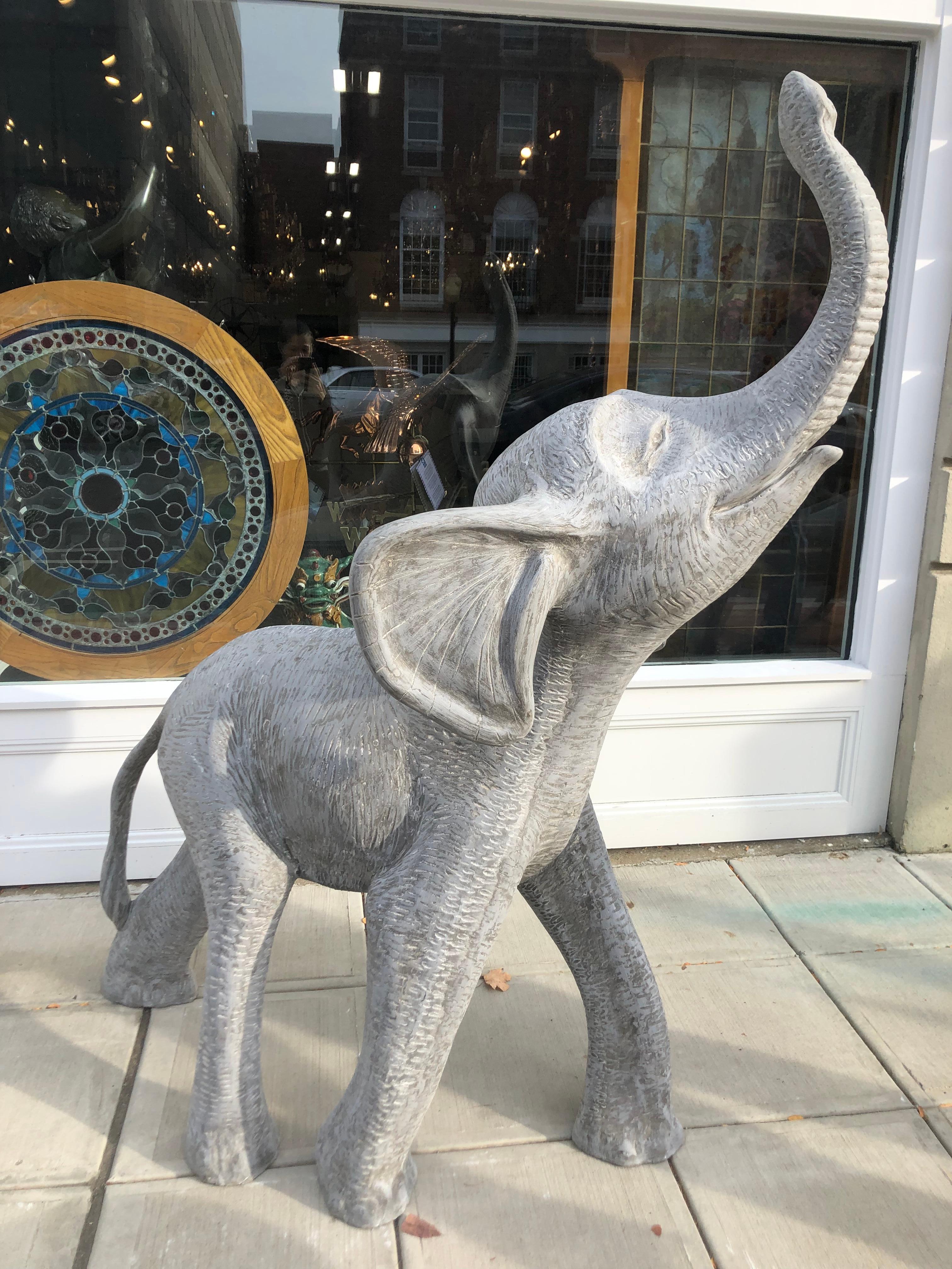 Cast Fiberglass Baby Elephant For Sale