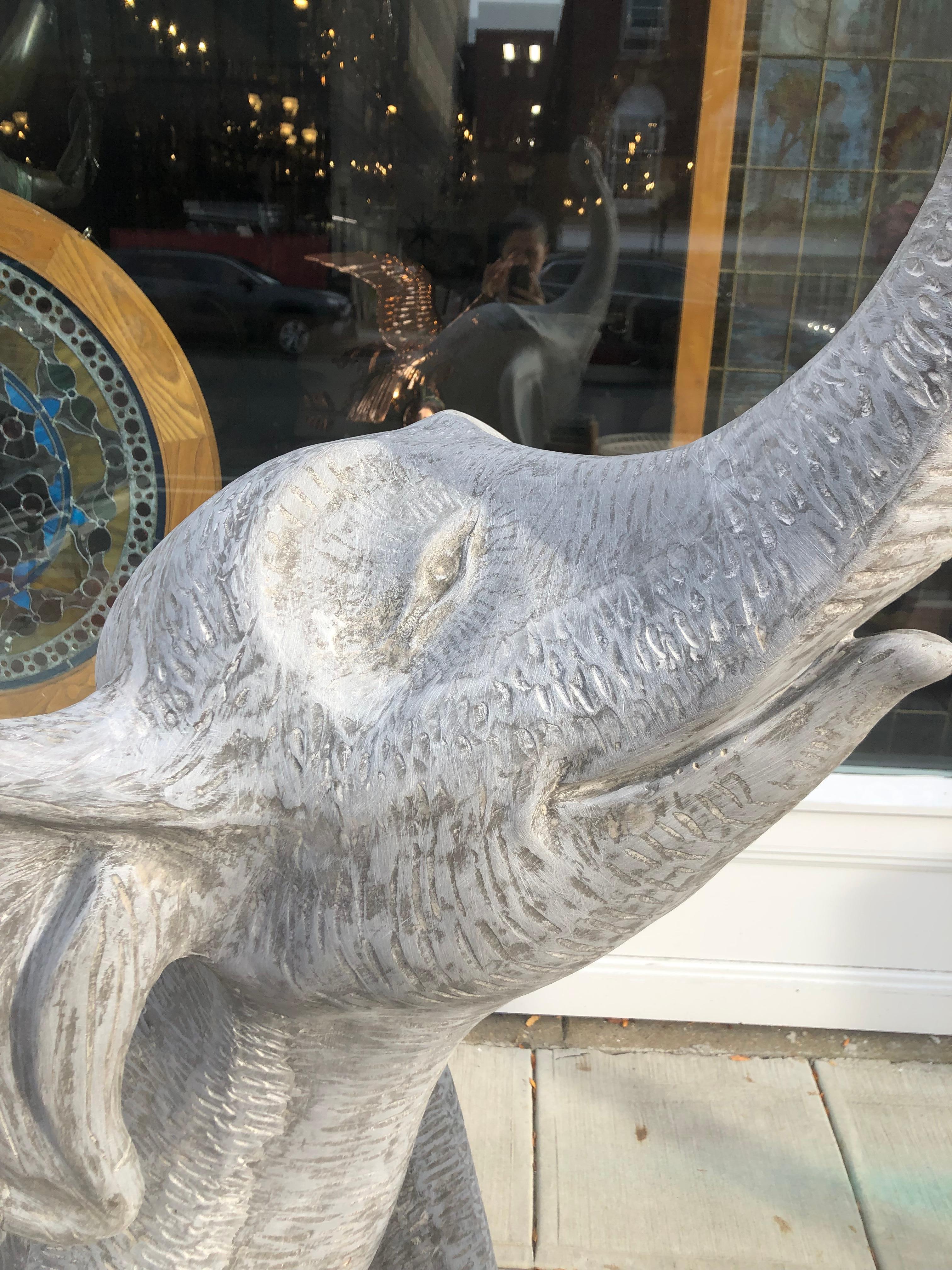 Fiberglass Baby Elephant In Excellent Condition For Sale In Stamford, CT