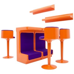 Fiberglass Bar Set by Wolfgang Feierbach, Germany, 1974