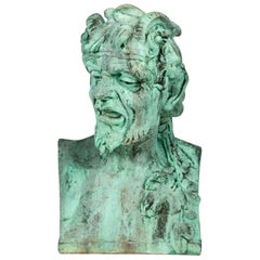 Fiberglass Bust of Pan