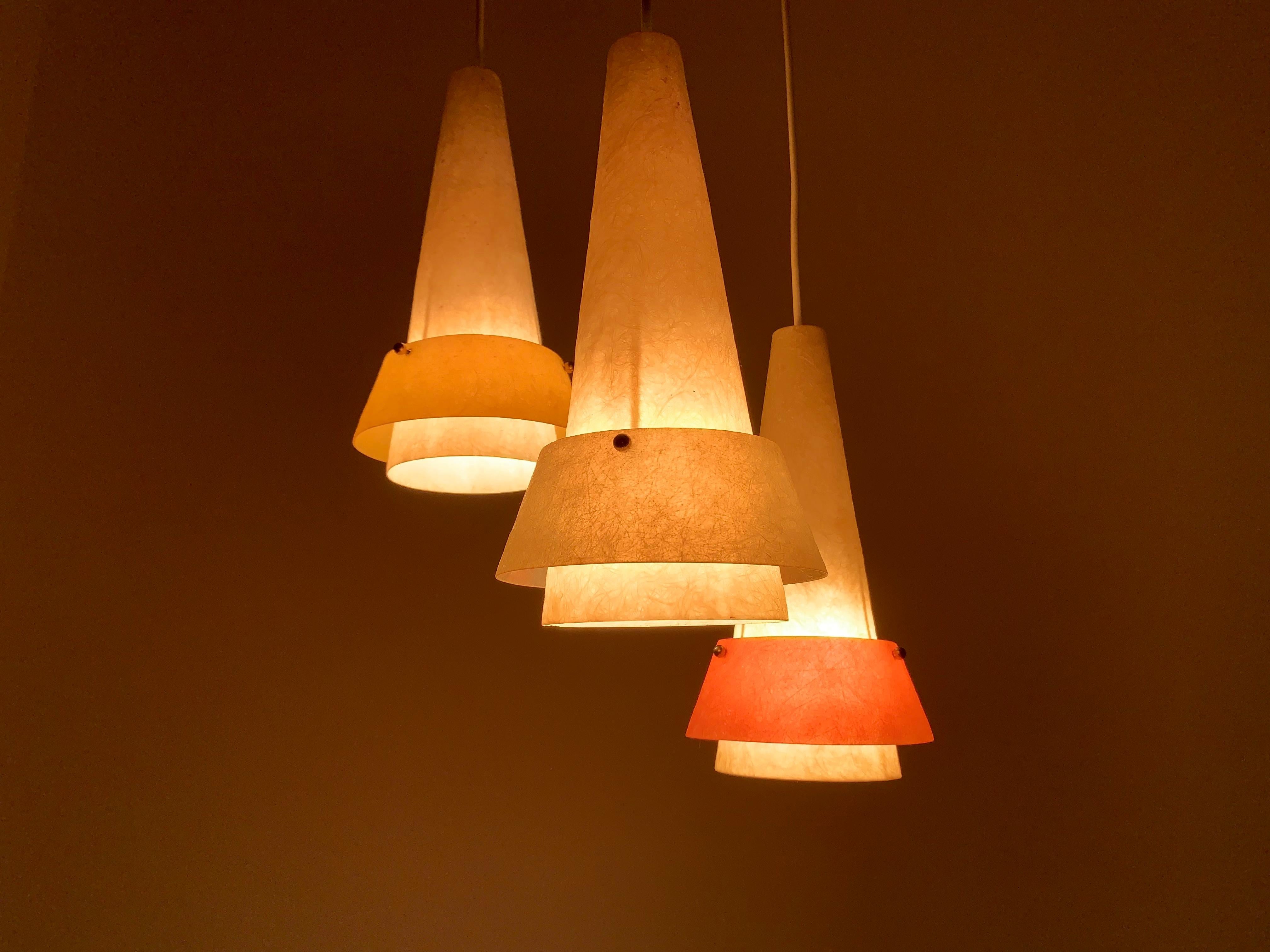 Fiberglass Cascading Lamp For Sale 4