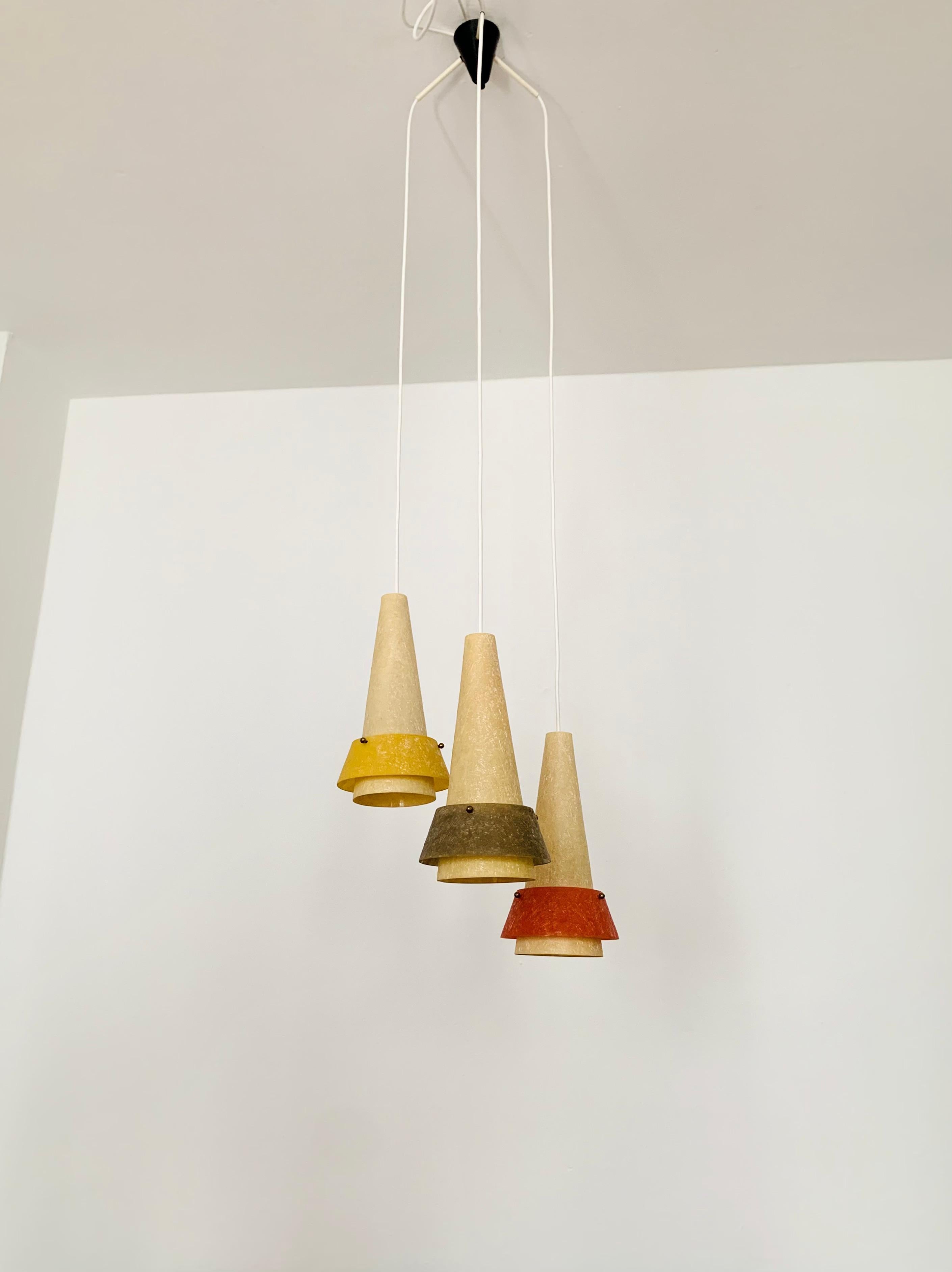 Mid-20th Century Fiberglass Cascading Lamp For Sale