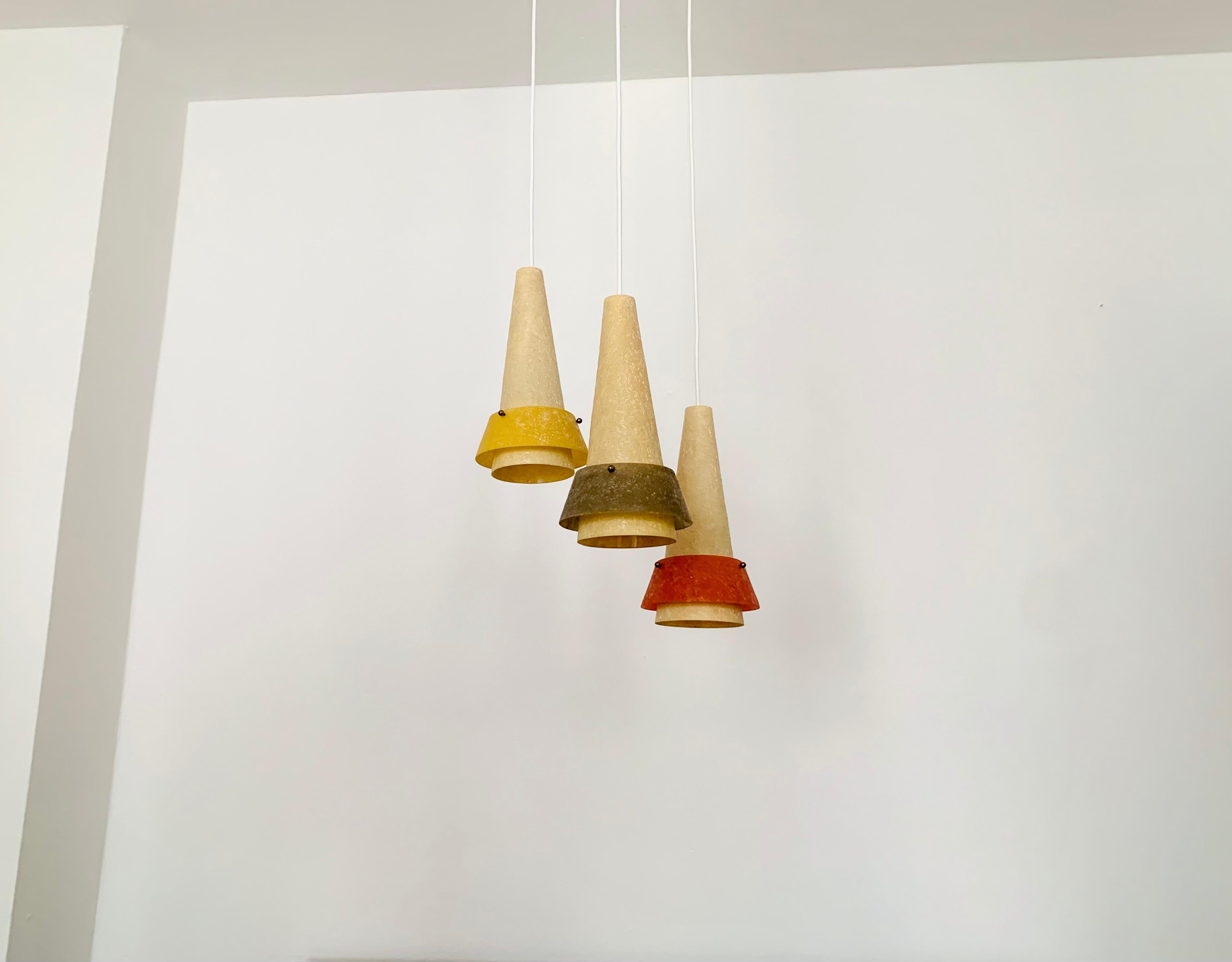 Metal Fiberglass Cascading Lamp For Sale
