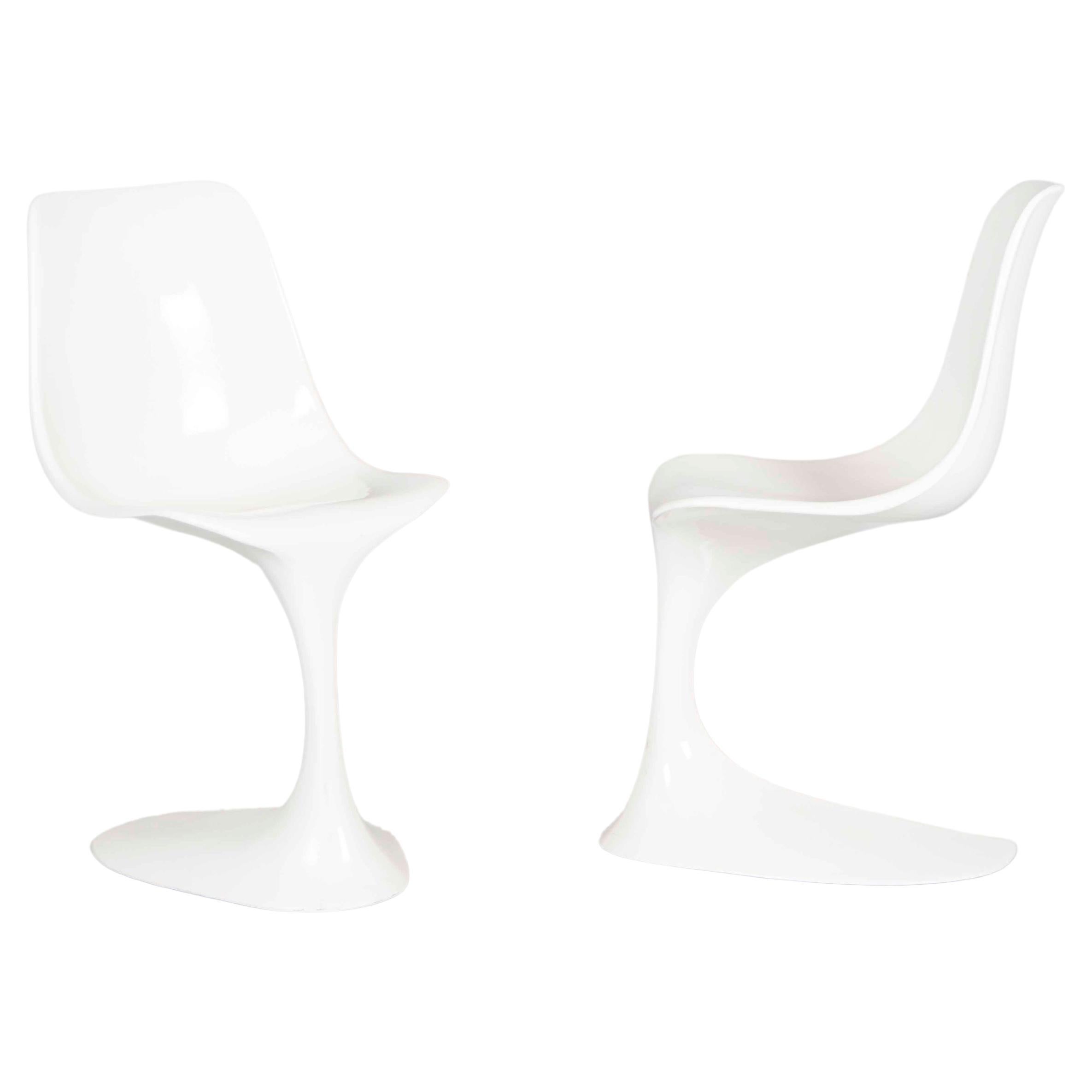Sillas de fibra de vidrio de Guido Bonzanini, Ca. 1968 en venta