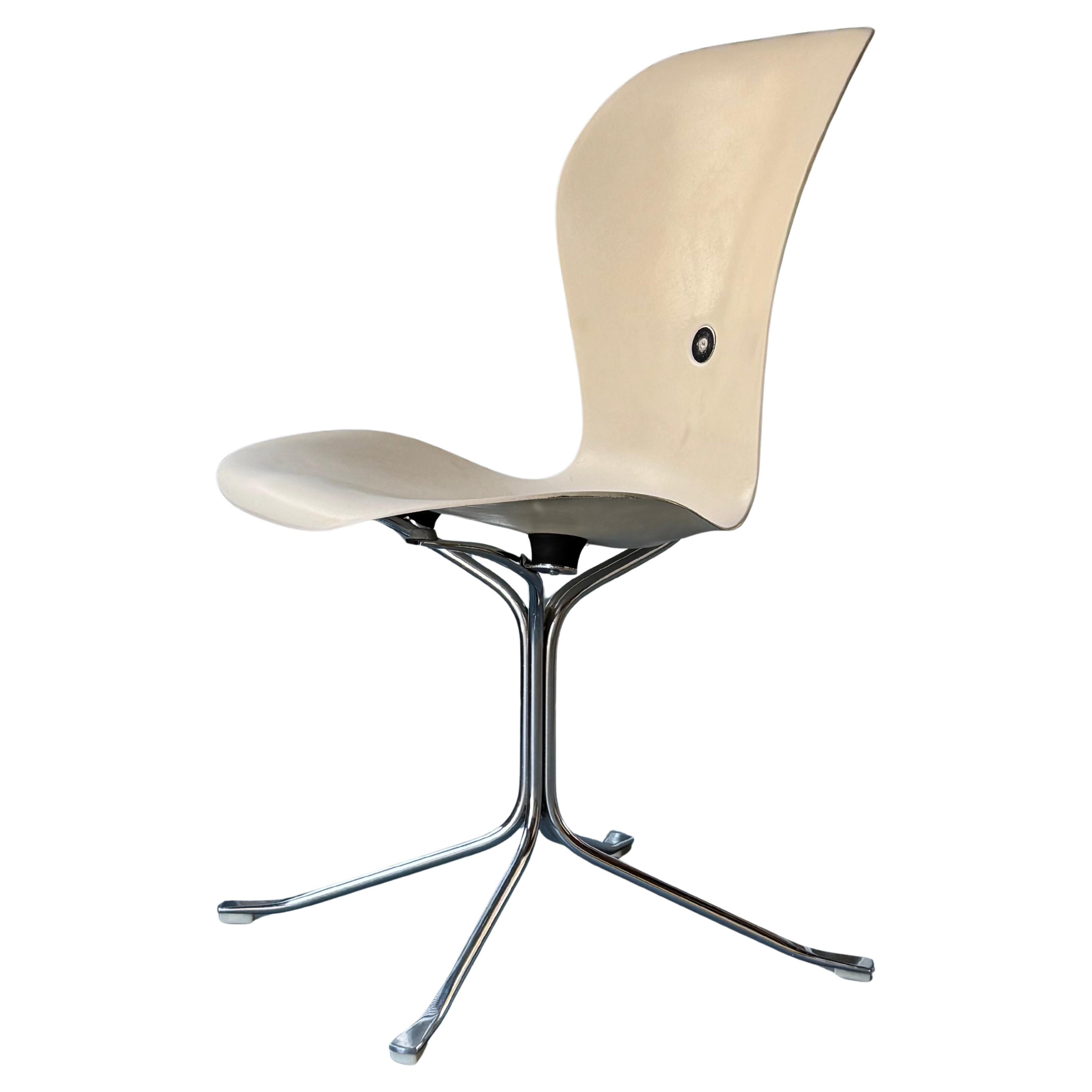 Fiberglas & Chrom Gideon Kramer "Ion" Beistellstuhl Seattle Worlds Fair 1962 im Angebot