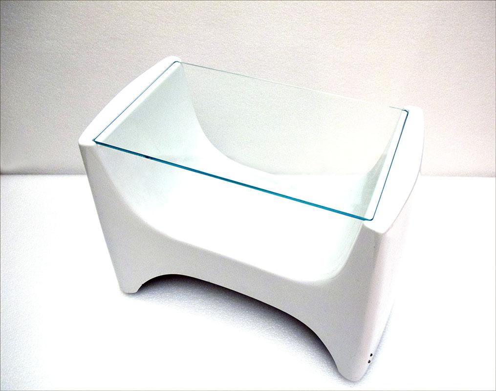 Late 20th Century Fiberglass Coffee Table Manufactured by Brionvega, 1970s