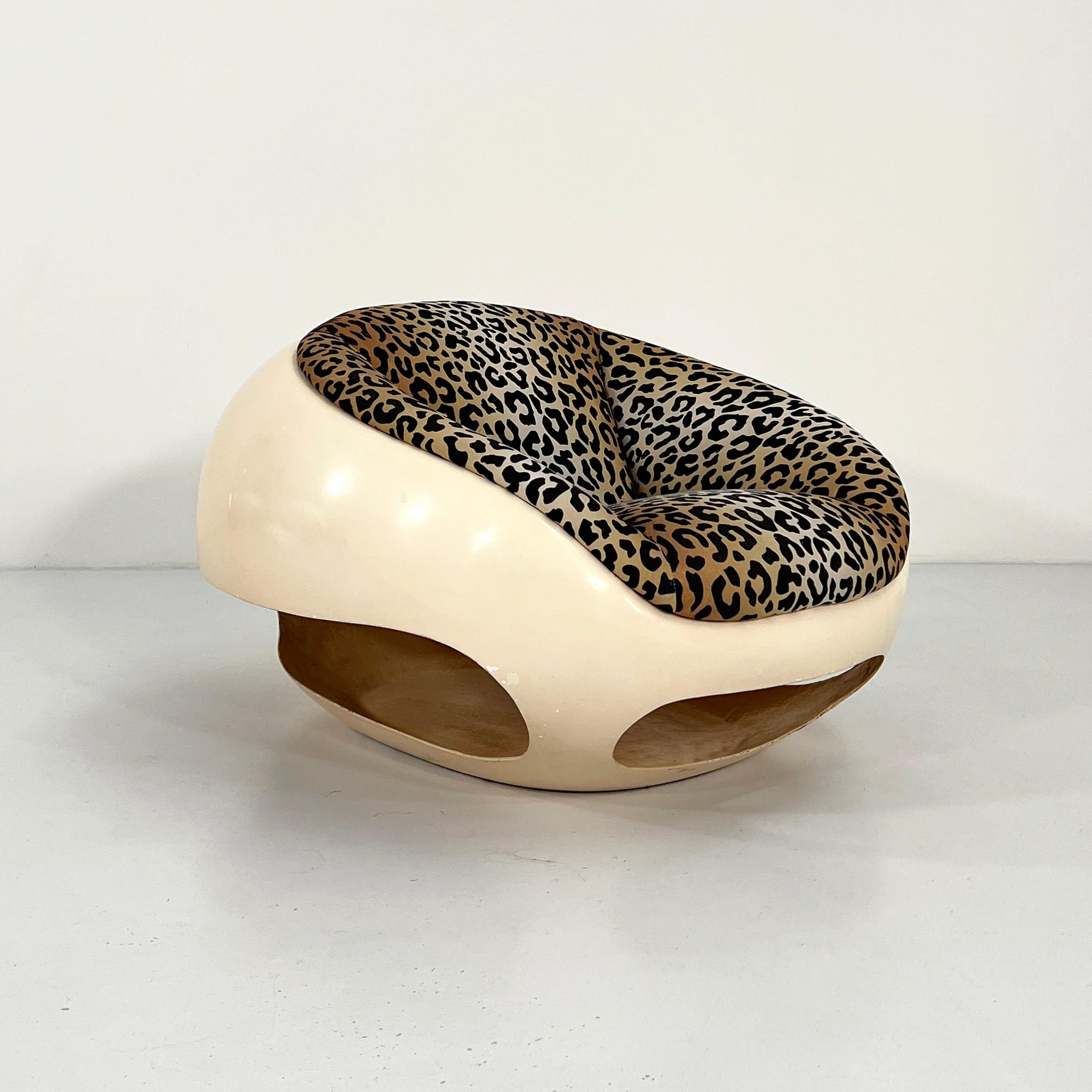 Fabric Fiberglass Egg / Pod Lounge Chair from Mario Sabot, 1960s