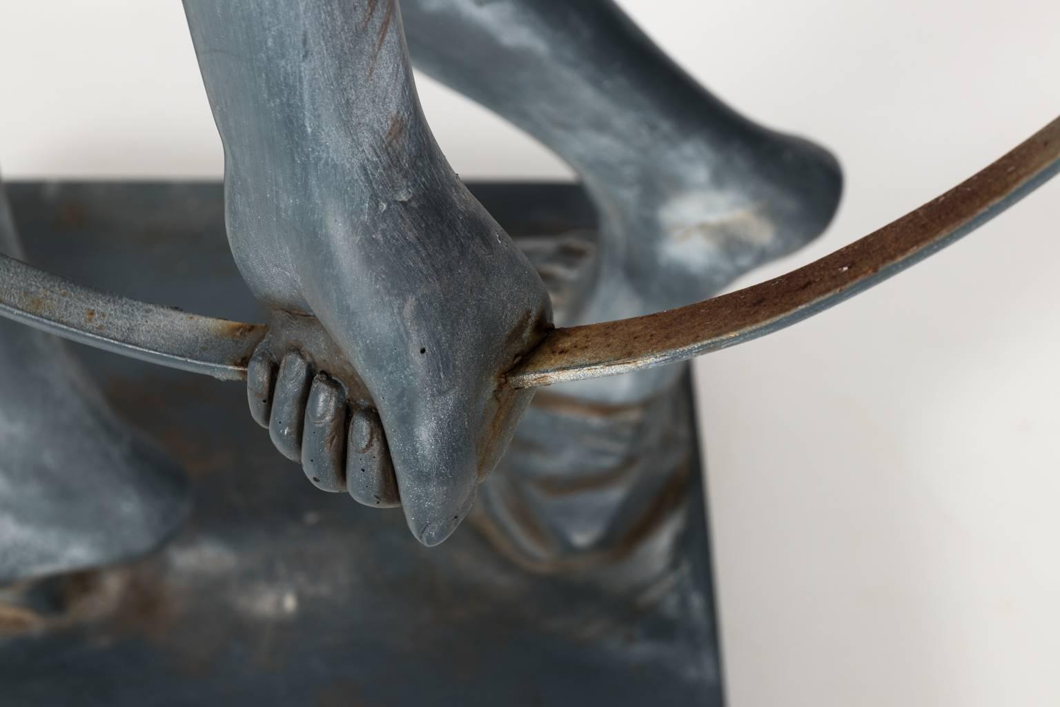 Iron Fiberglass Garden Cupid