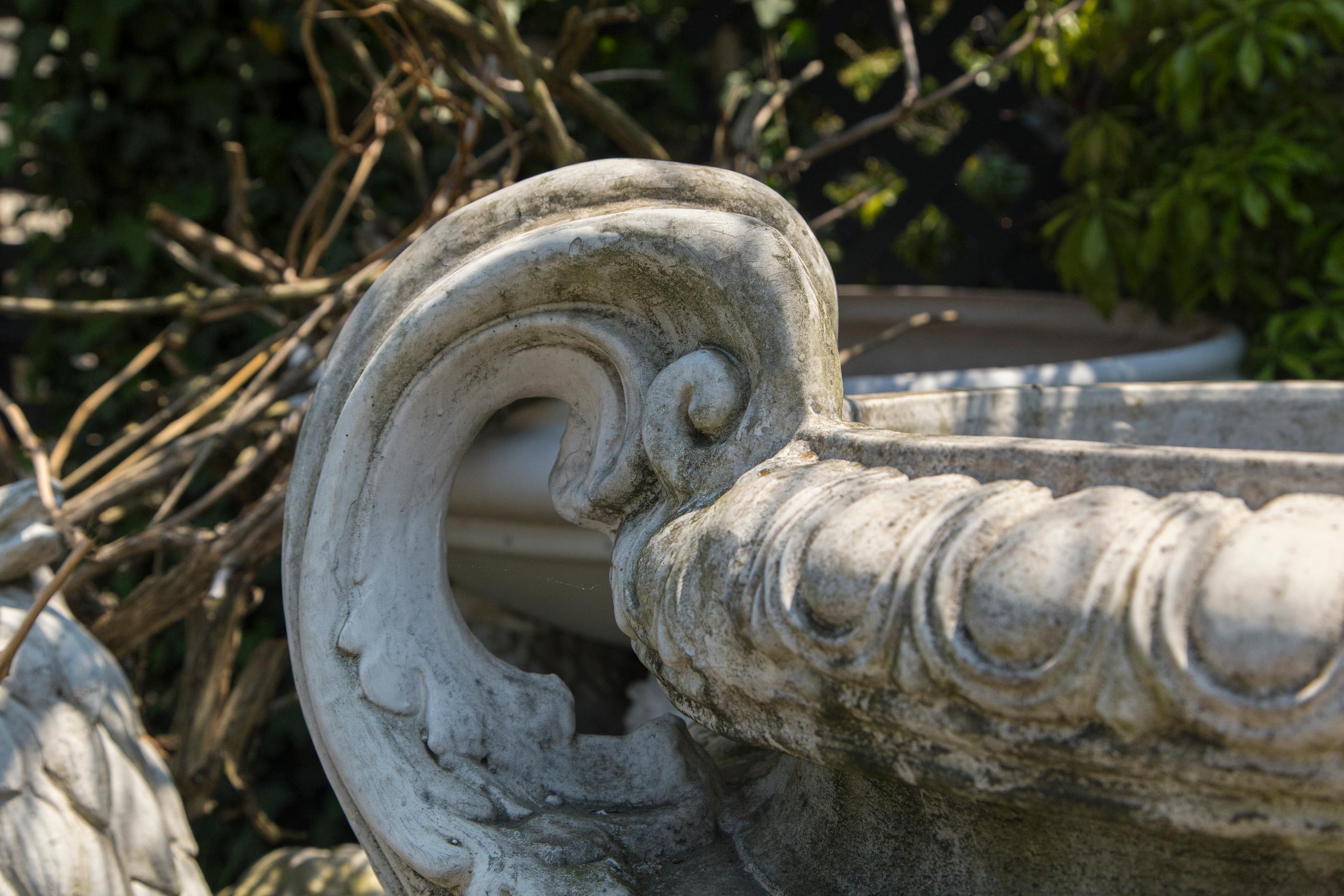 Cast Fiberglass Garden Urn or Planter