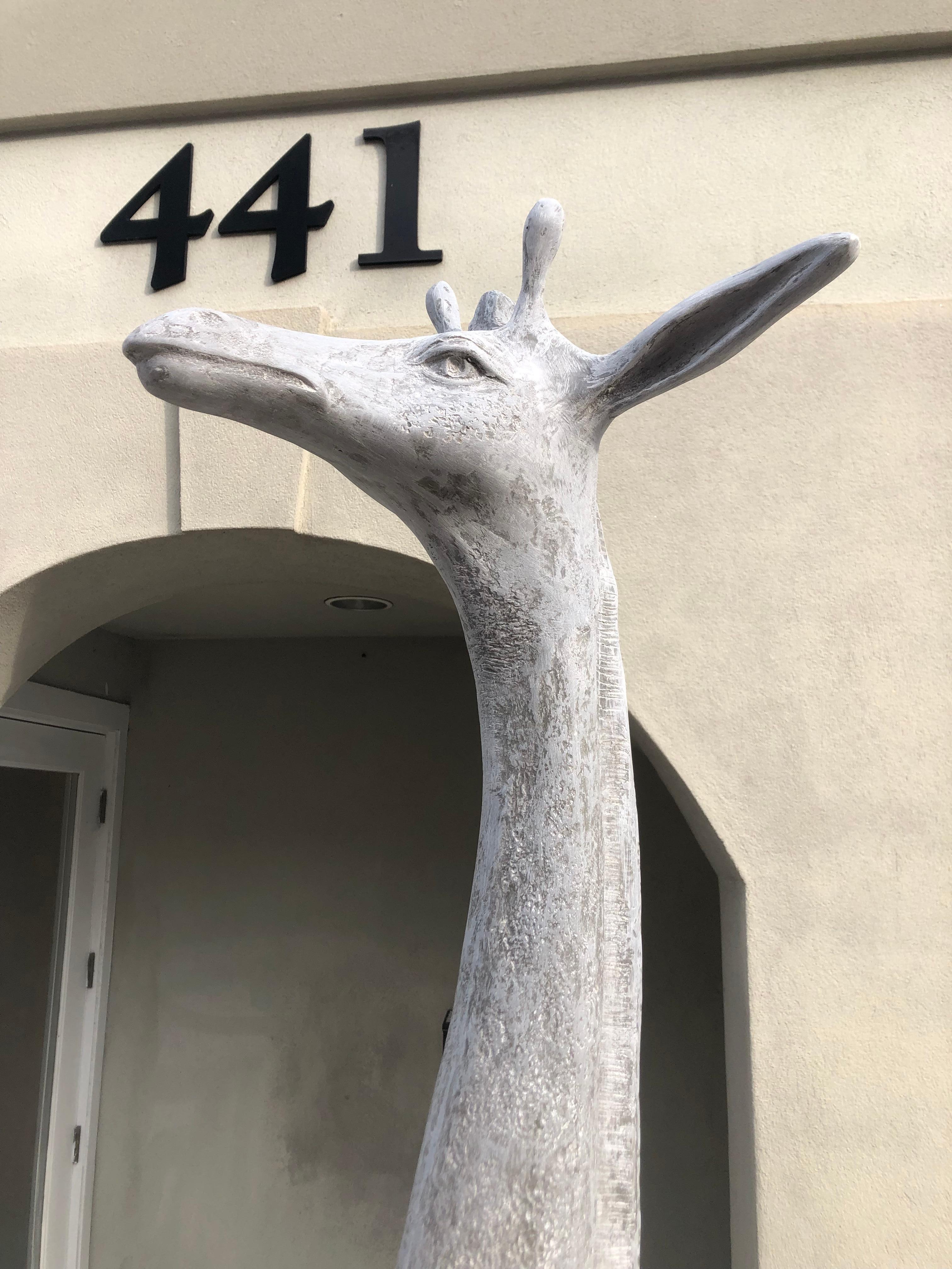 Fiberglass Outdoor Giraffe In New Condition For Sale In Stamford, CT