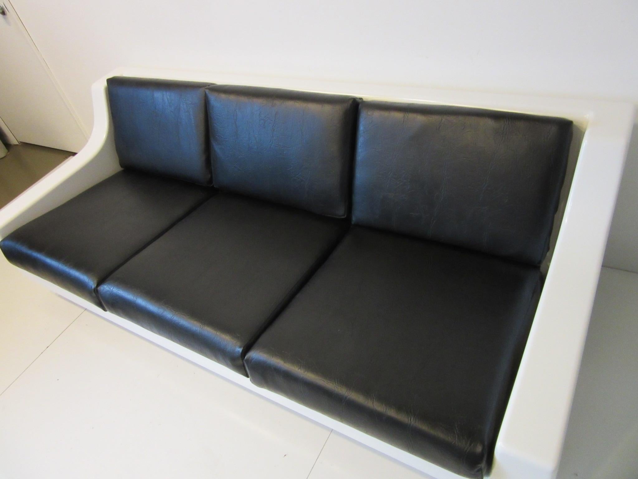 American Fiberglass Sofa by Home Crest in the Style of Brian Kane
