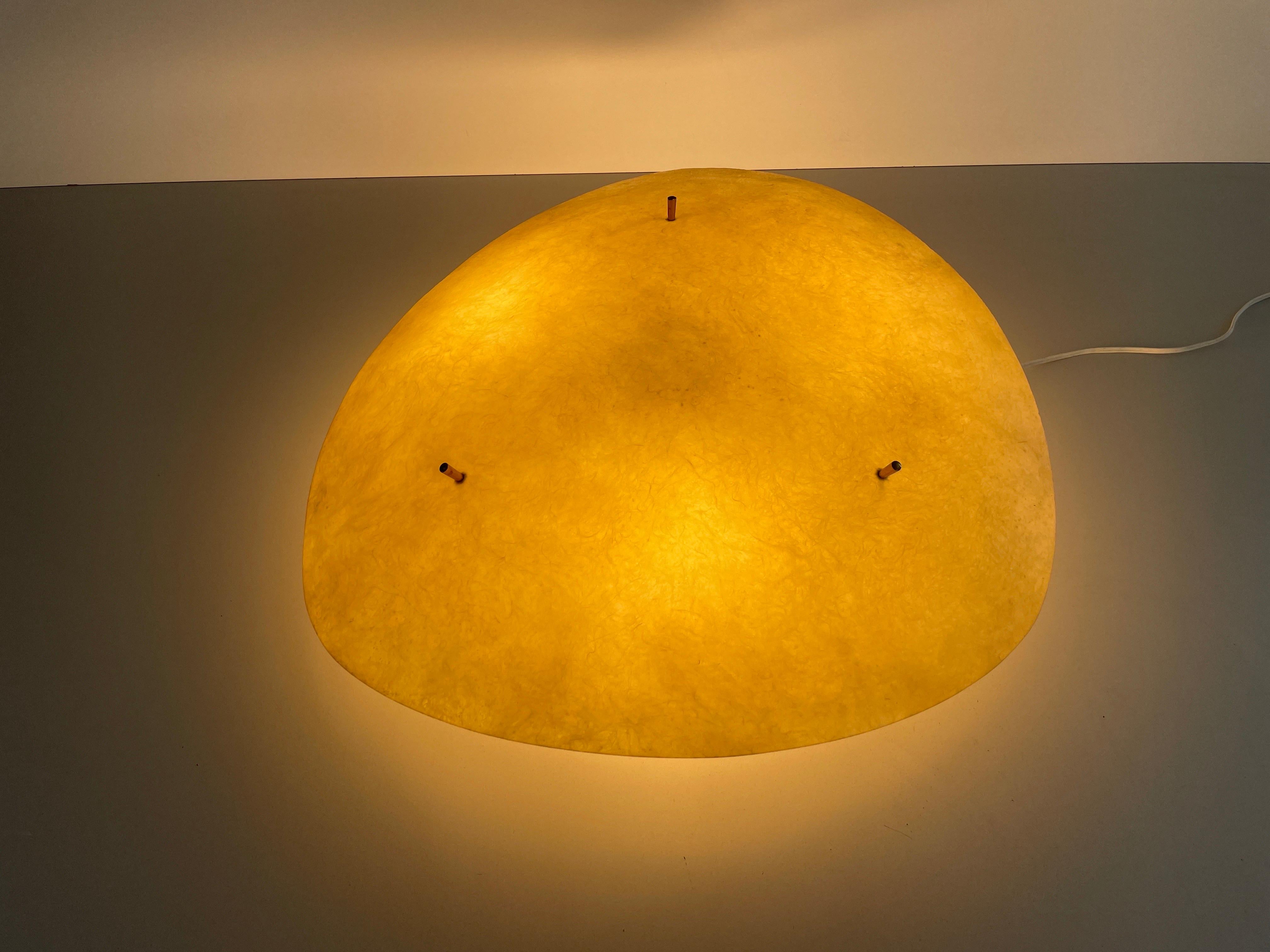Lampada da soffitto a incasso grande in fibra di vetro, anni '60, Germania in vendita 3