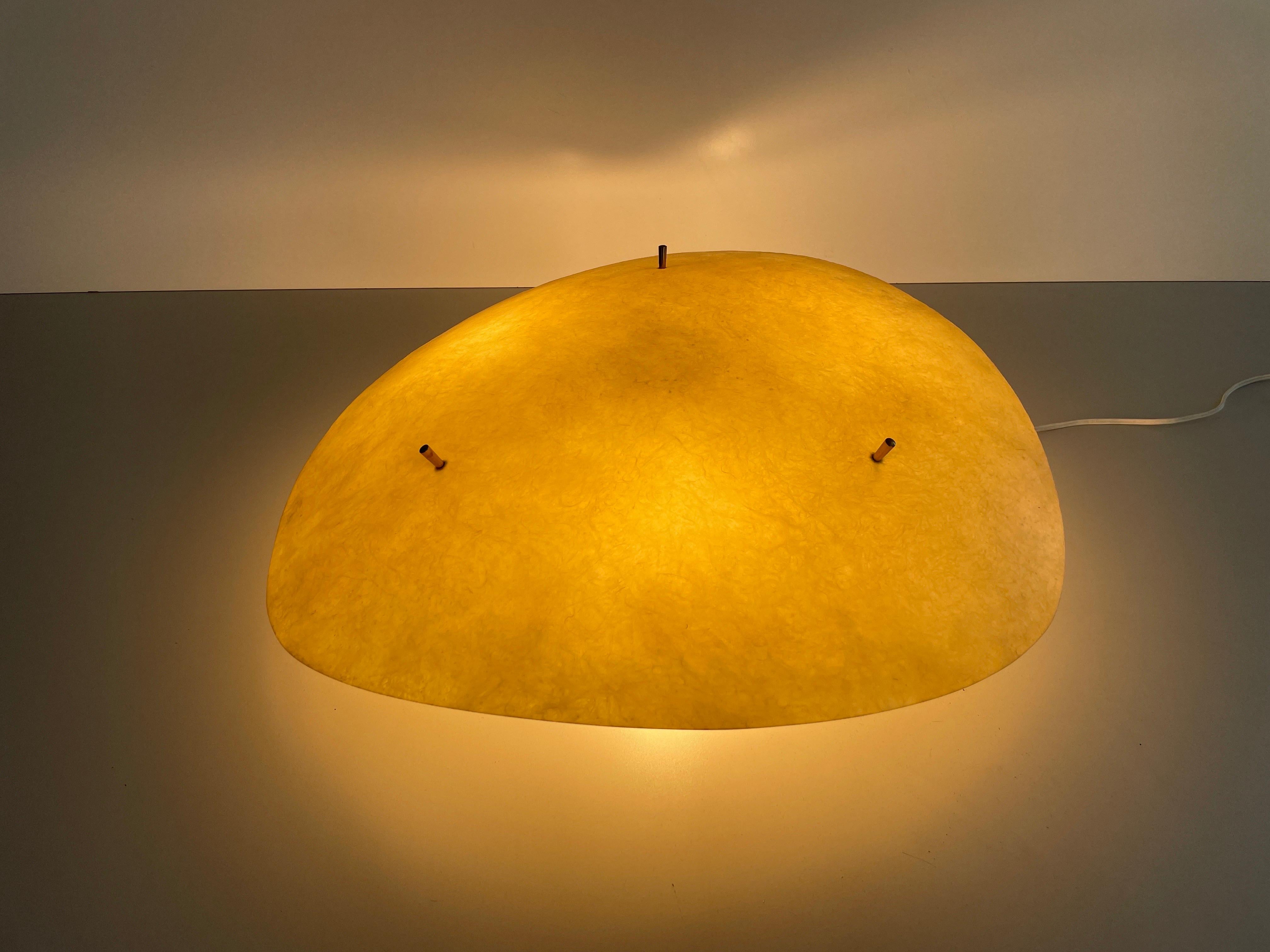 Fiberglass Large Flush Mount Ceiling Lamp, 1960s, Germany For Sale 5