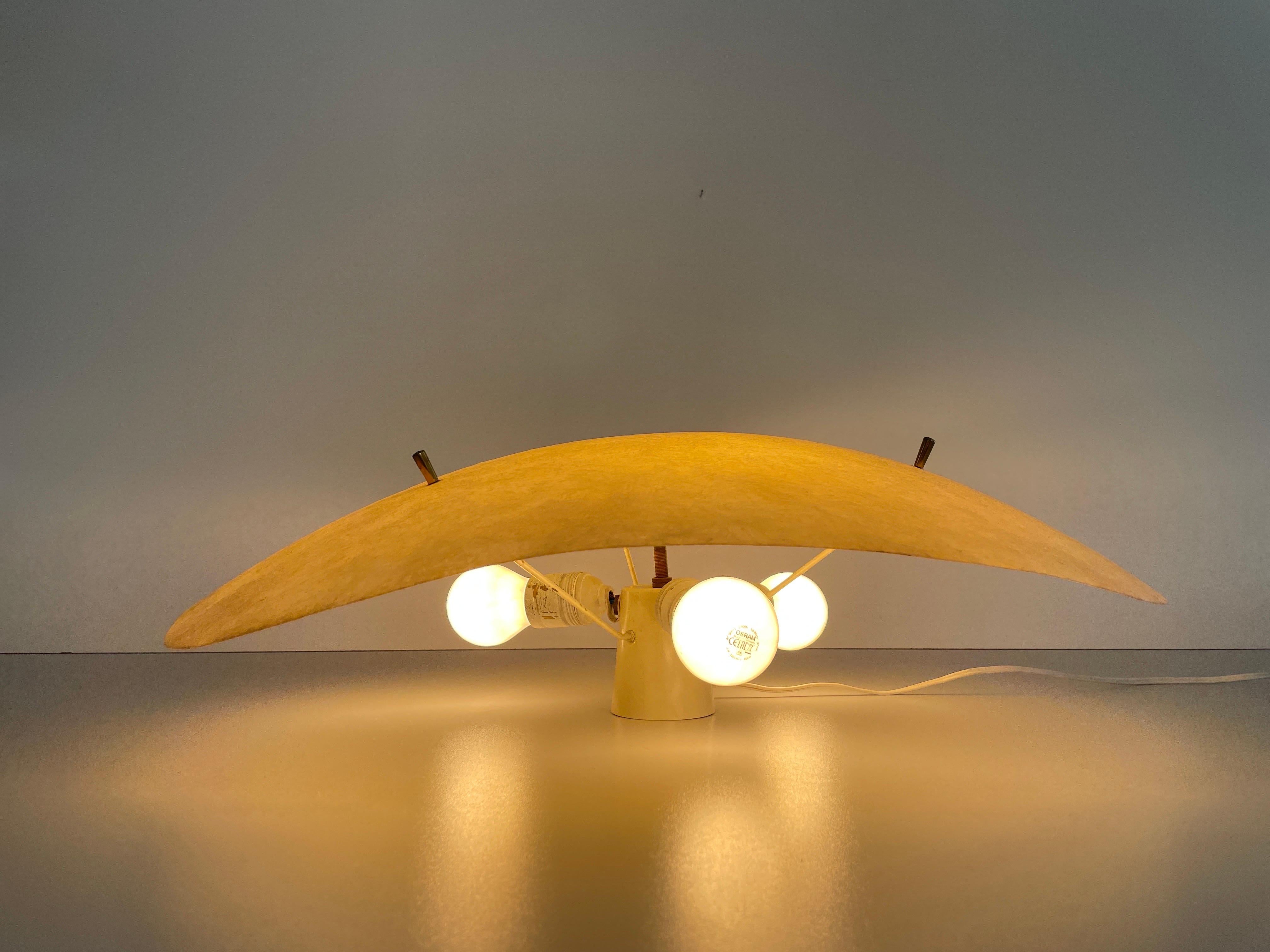 Lampada da soffitto a incasso grande in fibra di vetro, anni '60, Germania in vendita 8