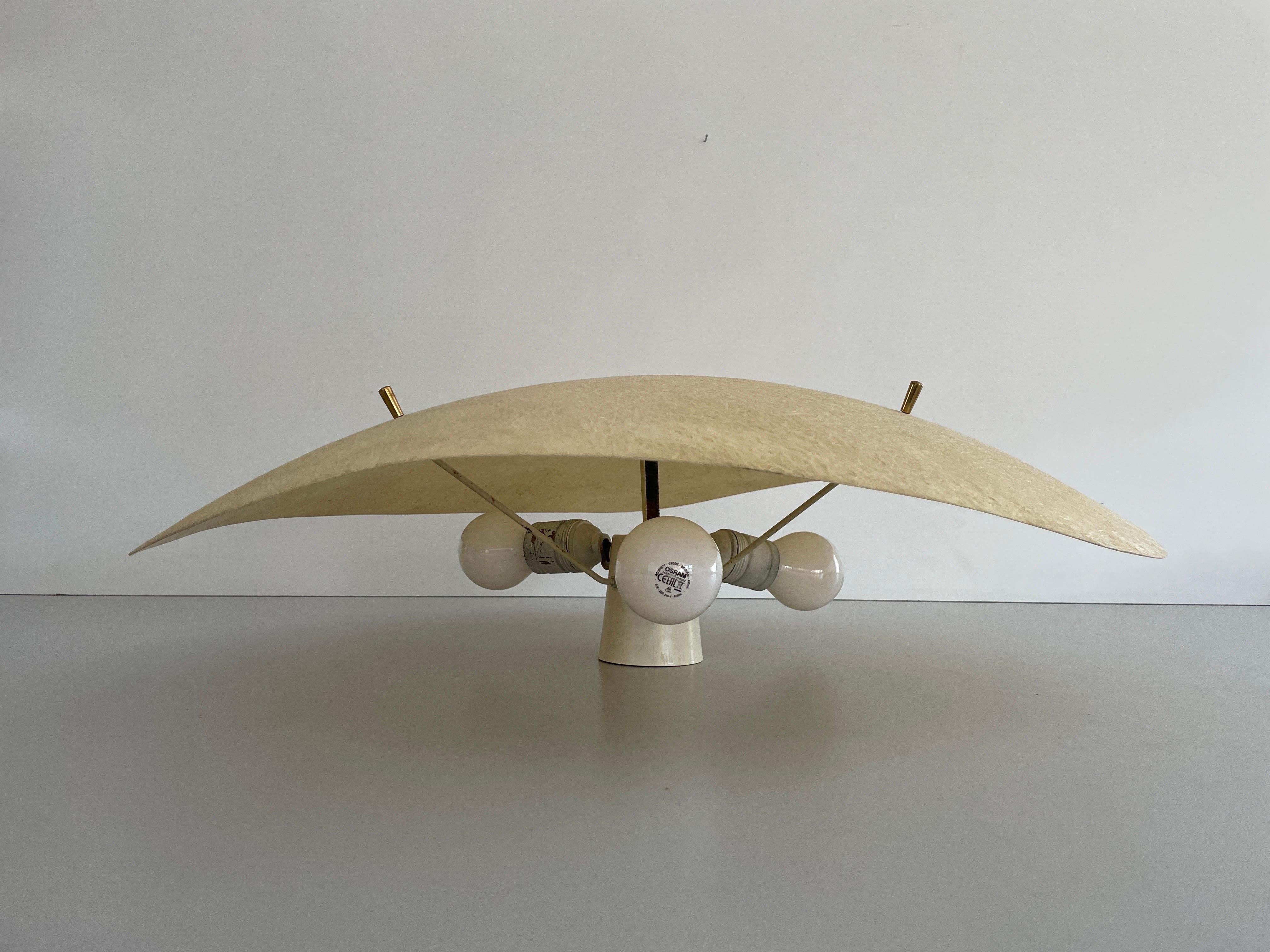 Metà XX secolo Lampada da soffitto a incasso grande in fibra di vetro, anni '60, Germania in vendita