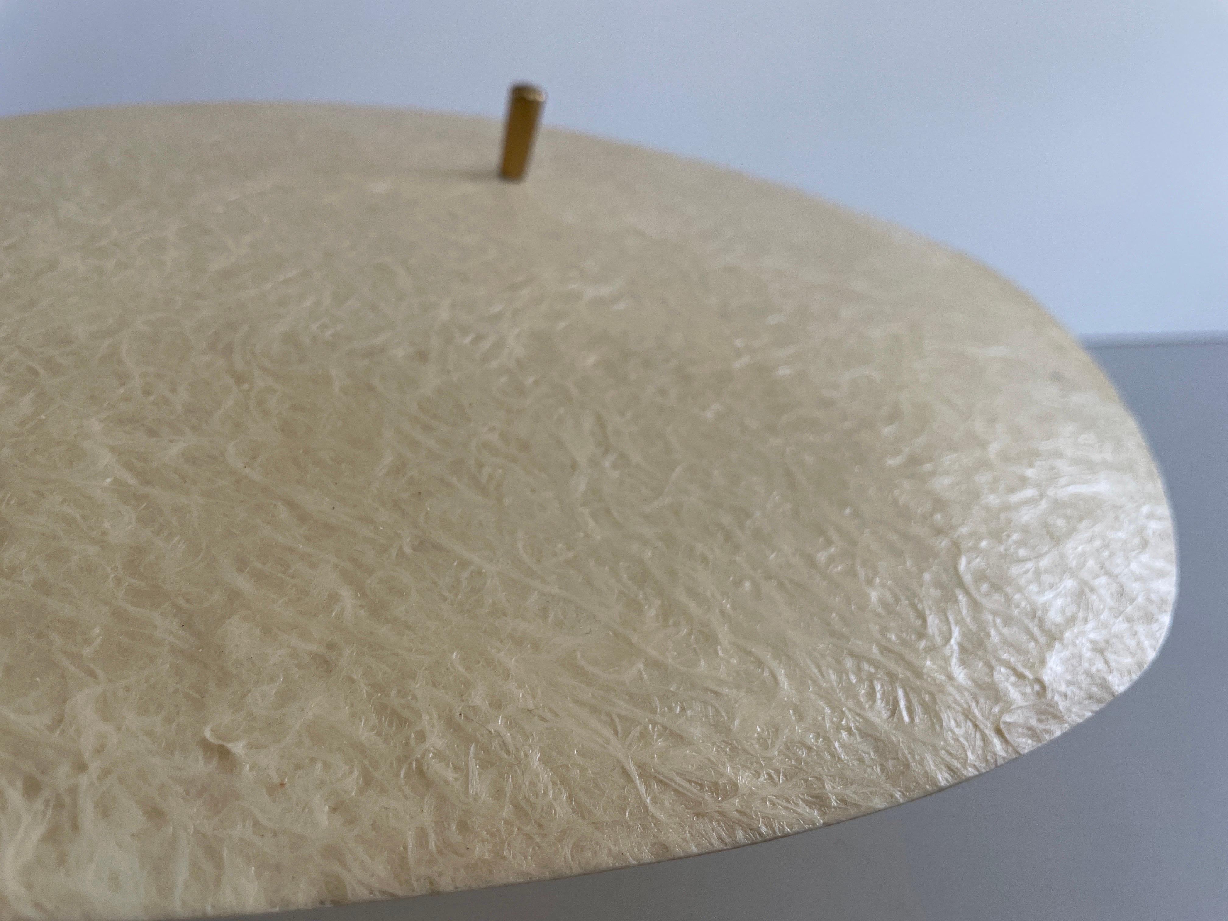 Lampada da soffitto a incasso grande in fibra di vetro, anni '60, Germania in vendita 2