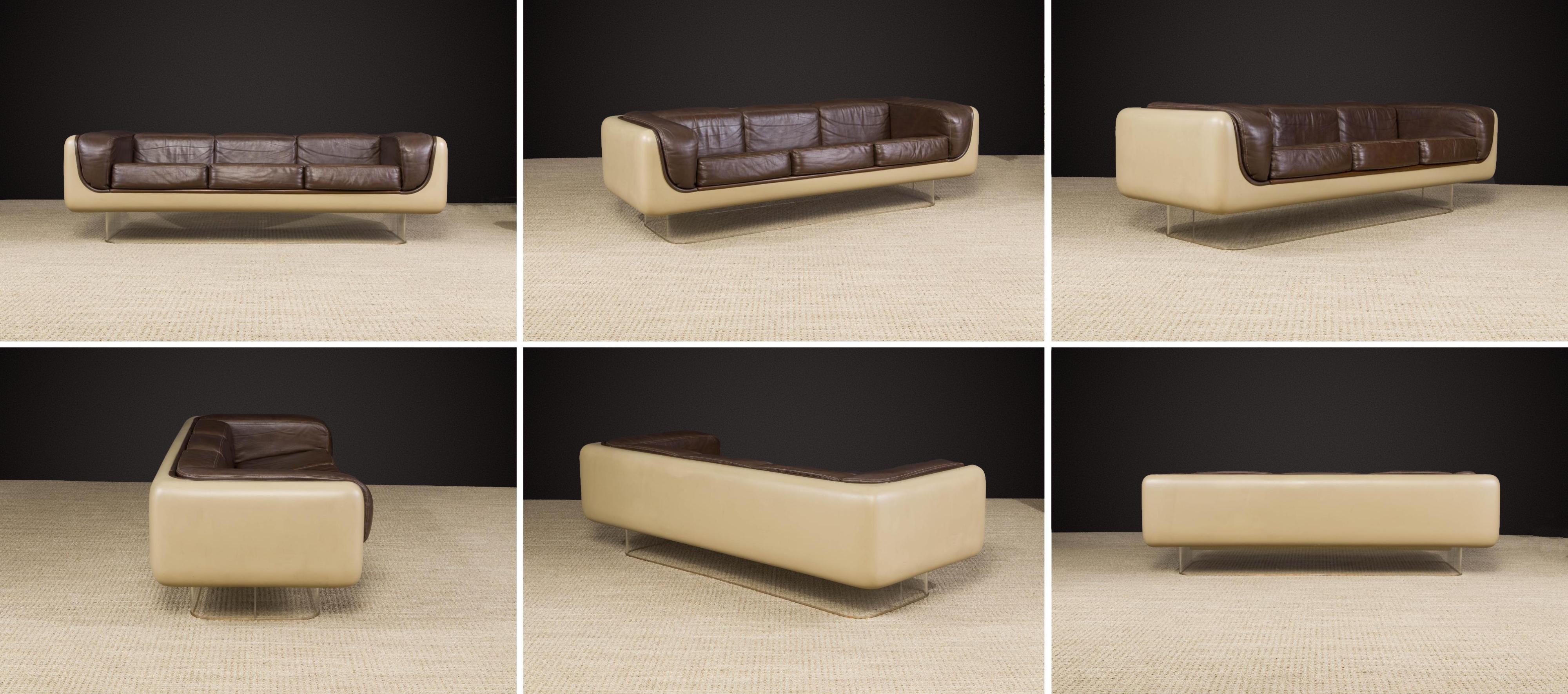 Fiberglass Living Room Set by William Andrus for Steelcase, 1970s, Signed 9