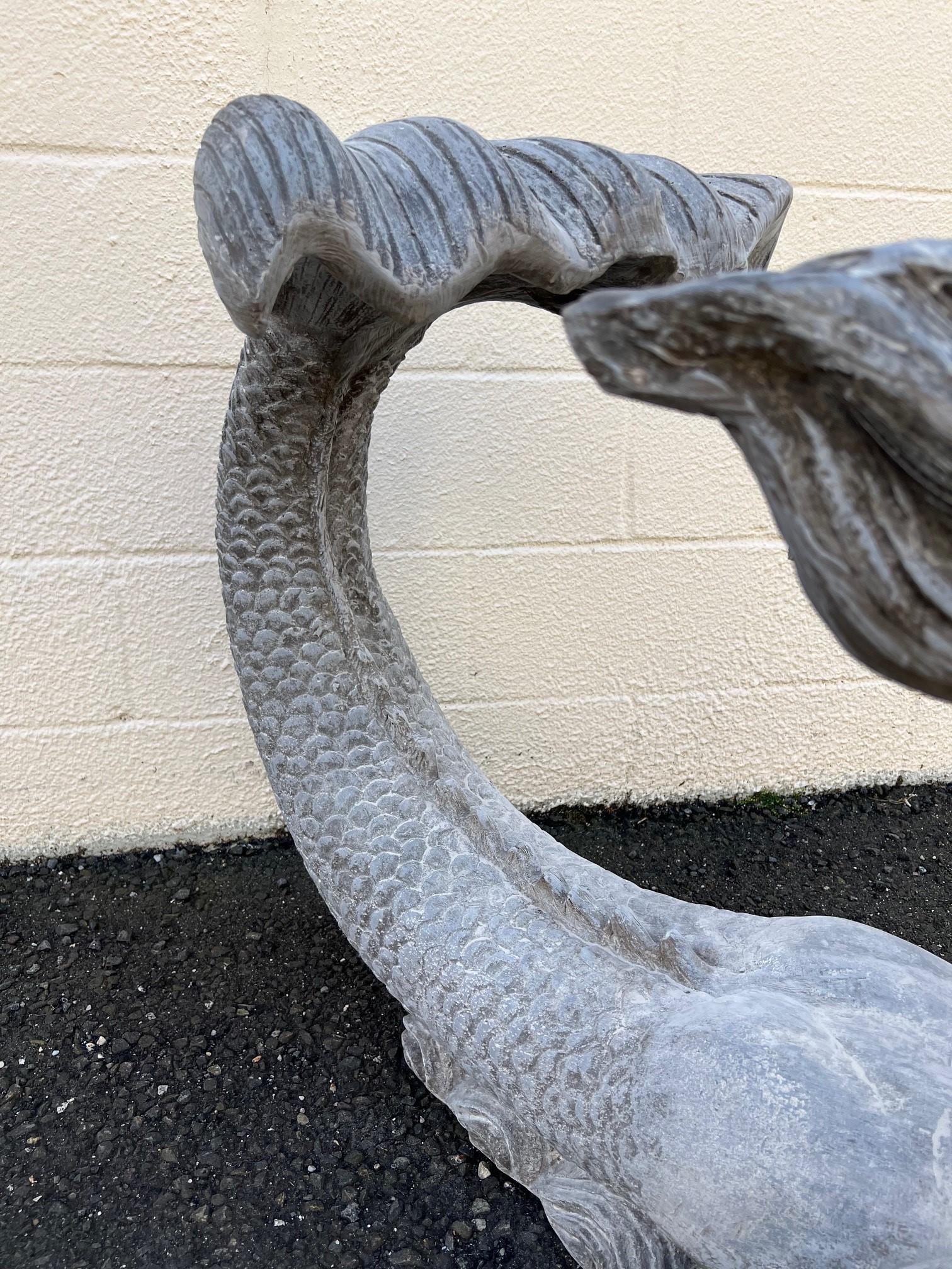 Statua di sirena in fibra di vetro o base da tavolo decorativa in vendita 7