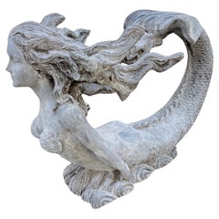 Fiberglass Mermaid Statue or Decorative Table Base
