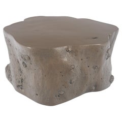 Fiberglass Organic Stomp Shape Sculptural 18" Coffee Side Occasional Table MINT!