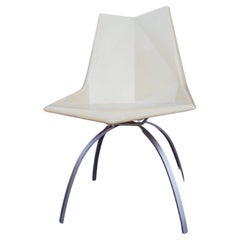 Origami-Stuhl aus Glasfaser auf Spinnenfuß von Paul McCobb für St. John