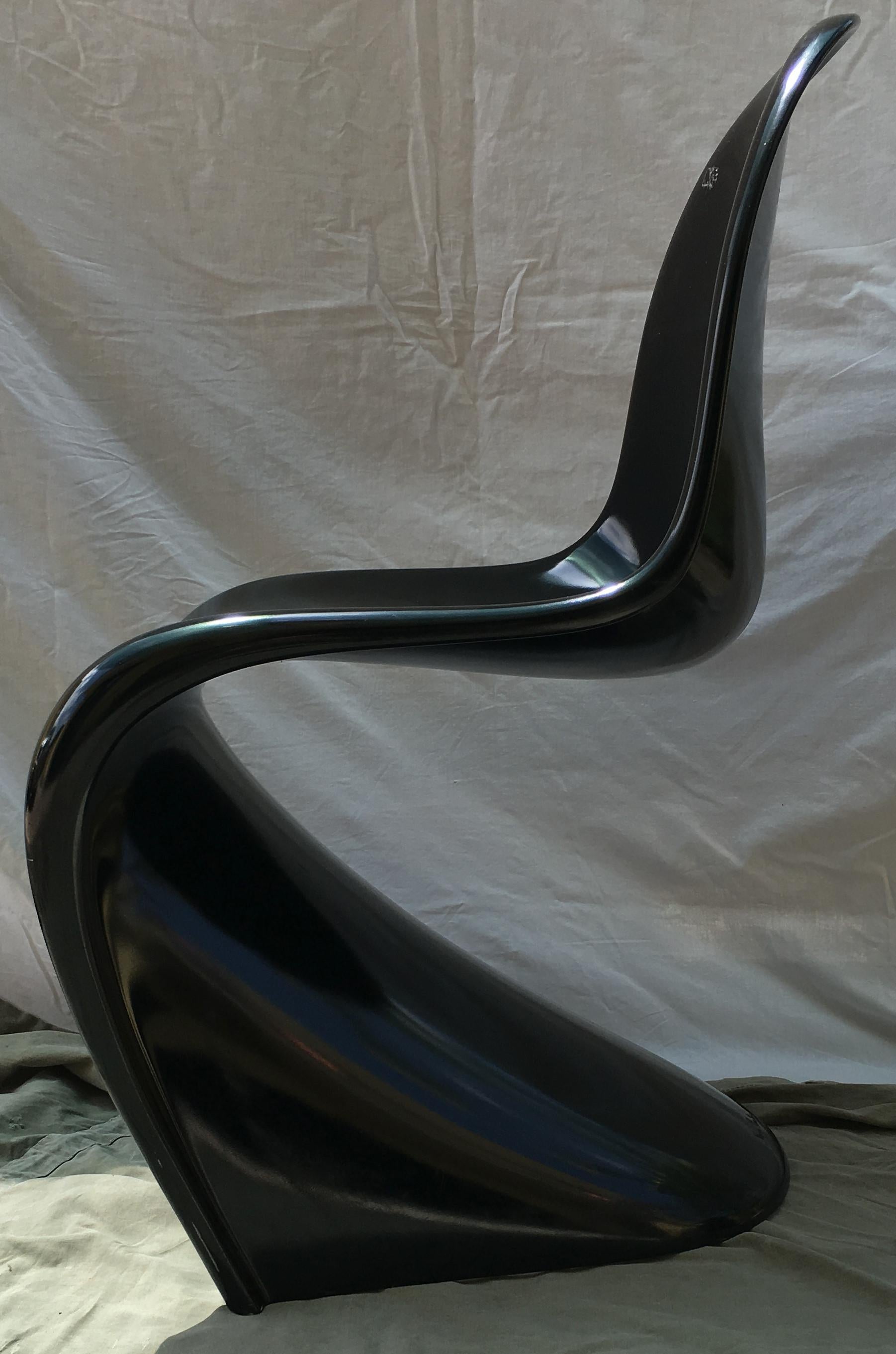 Danish Fiberglass Panton Chairs by Verner Panton for Vitra