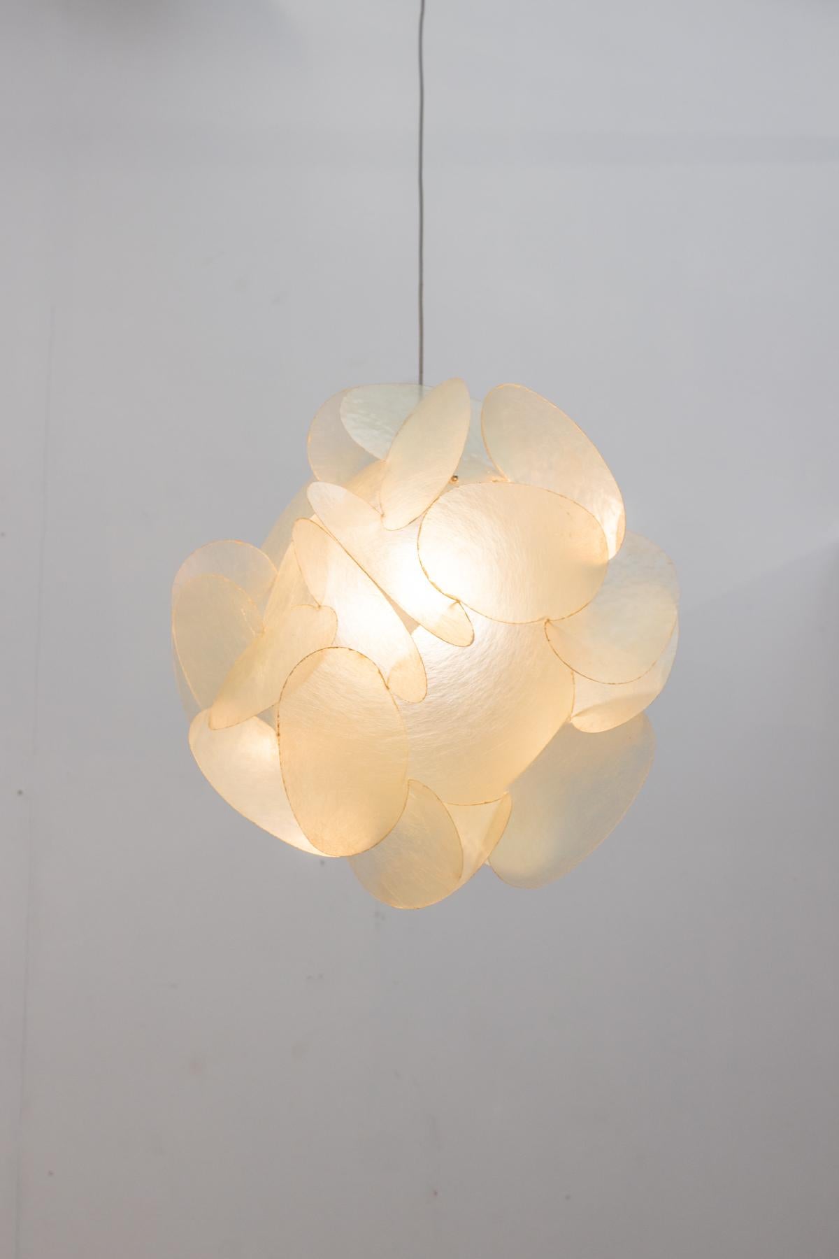Fiberglass pendant by Enrico Botta for Sundown, Italy 1968 4