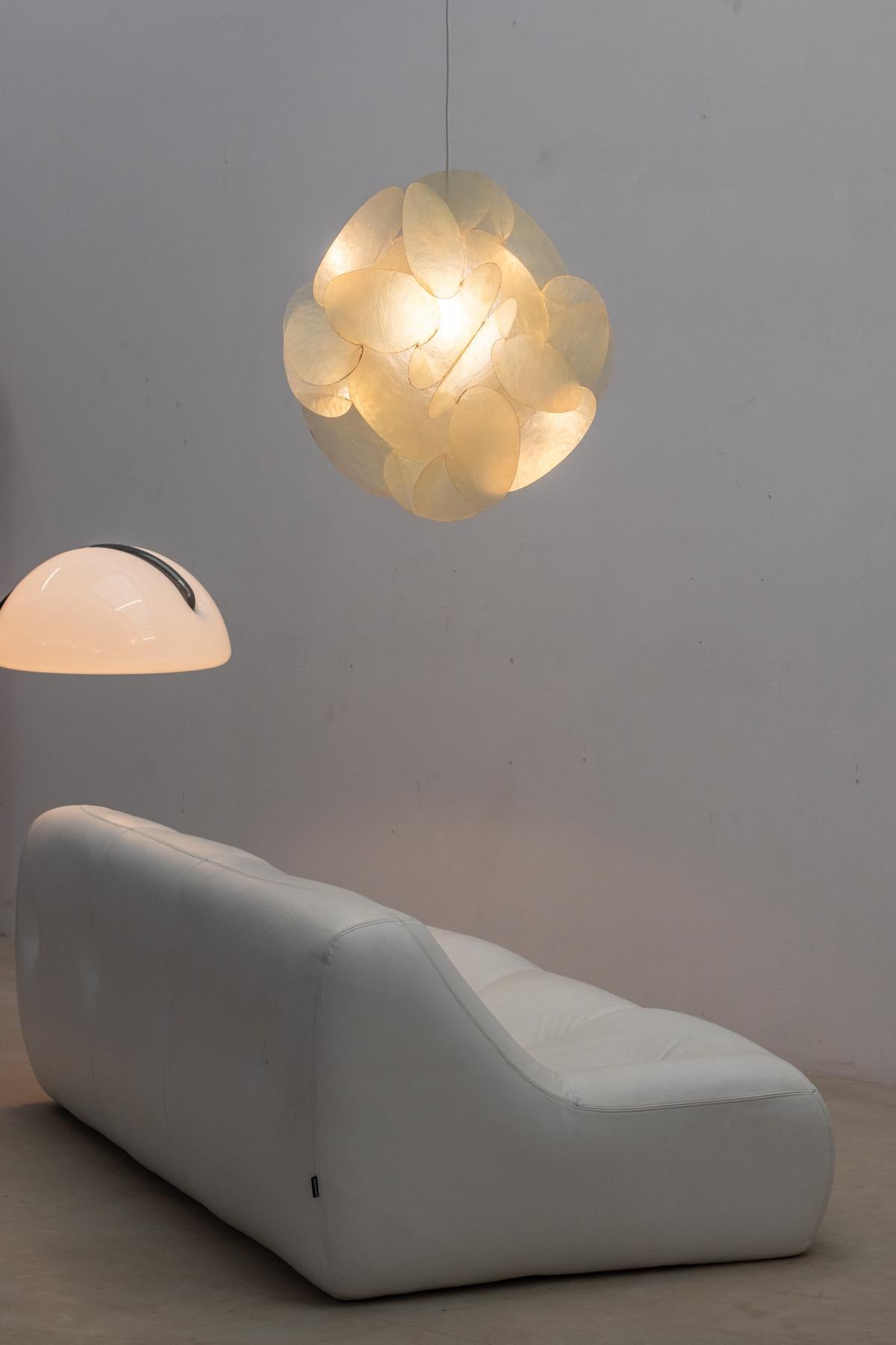 Fiberglass pendant by Enrico Botta for Sundown, Italy 1968 1