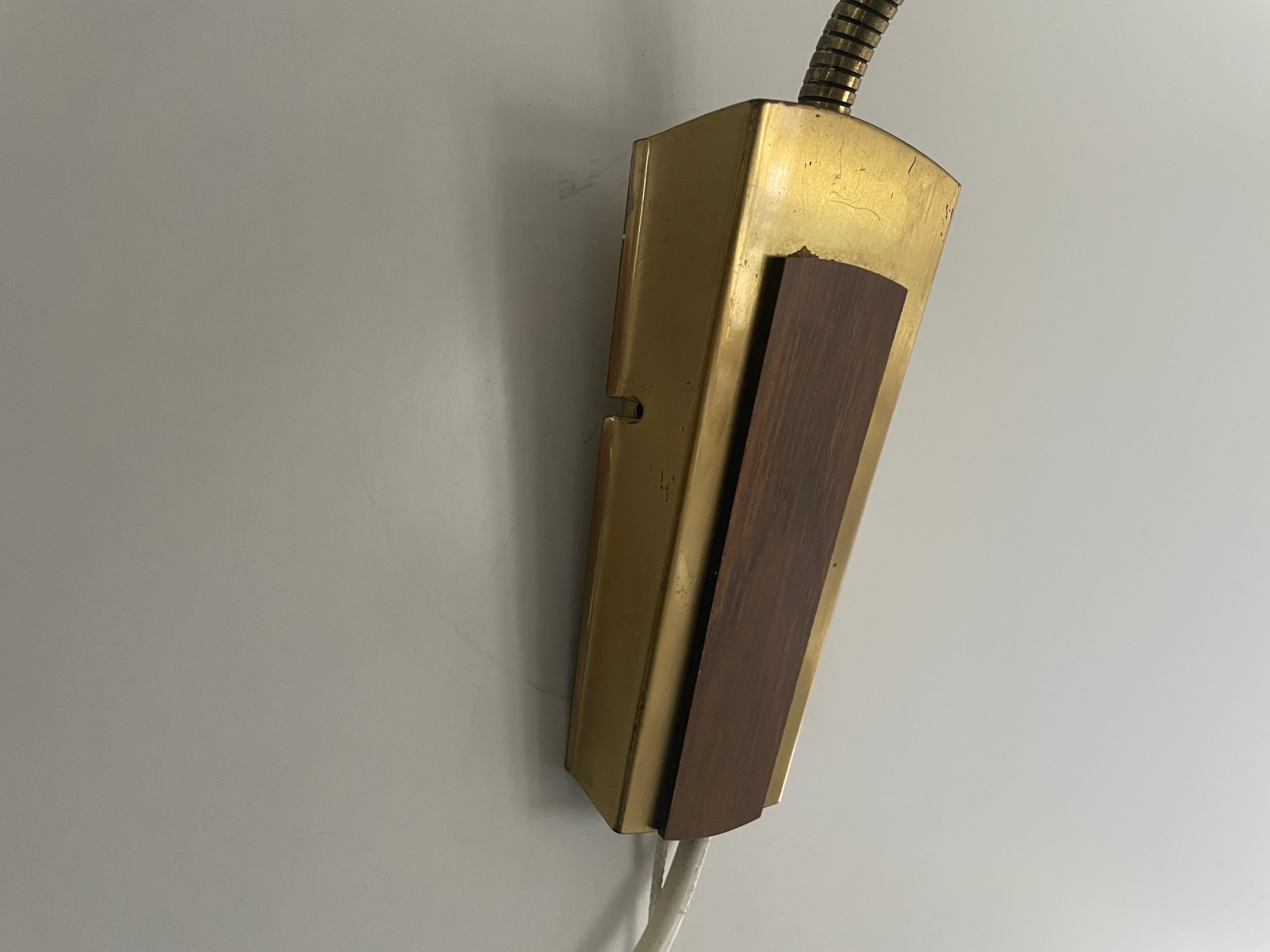 Gooseneck-Wandleuchter mit Glasfaserschirm, 1960er Jahre, Deutschland im Angebot 8