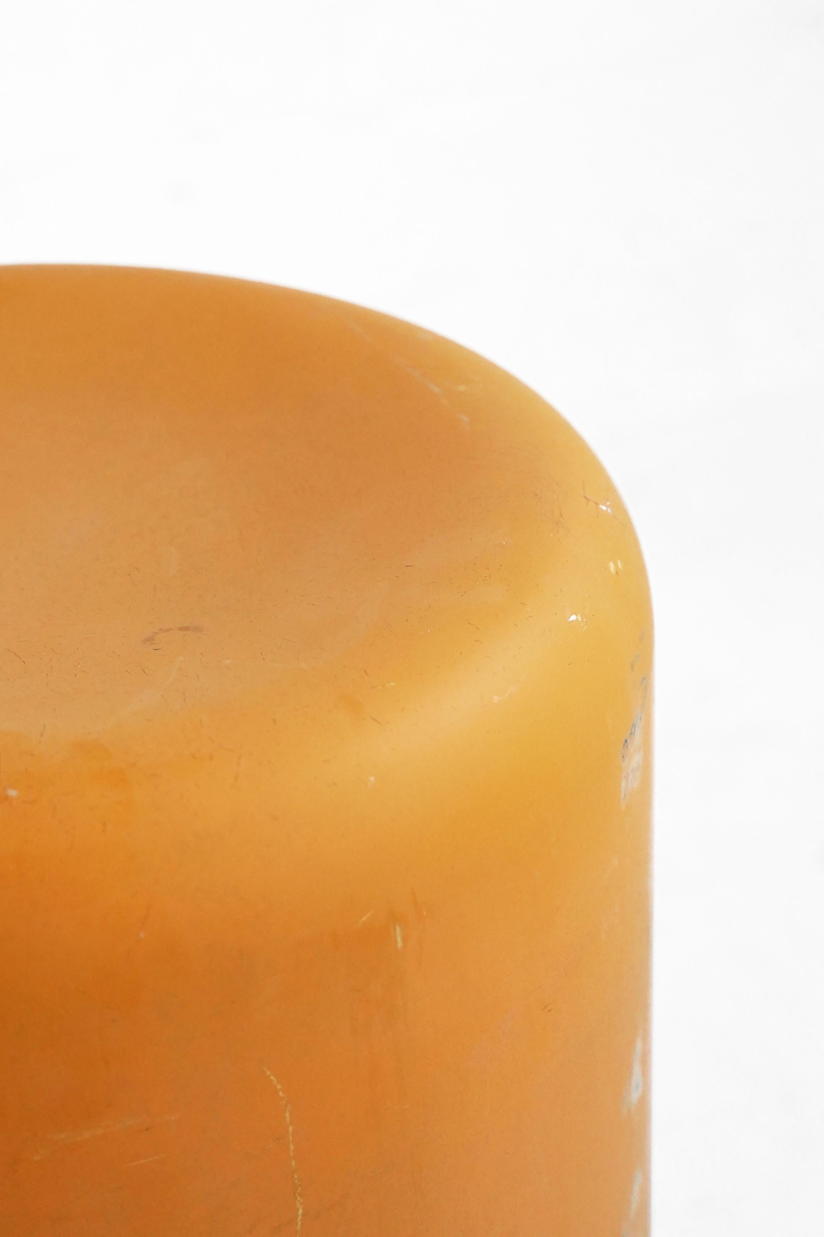 yellow orange stool