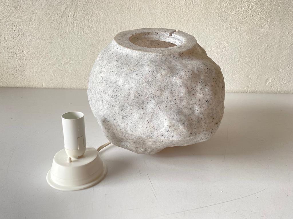Fiberglass Table Lamp in Stone Form by Heito, 1980s, Germany For Sale 3