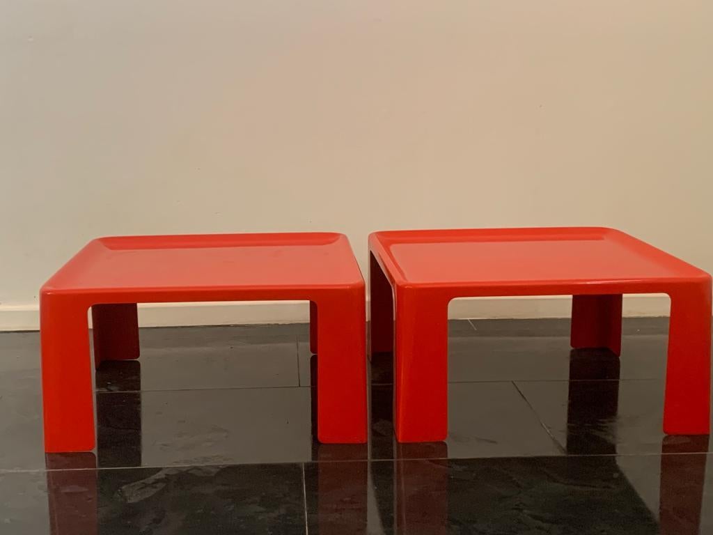 Fiberglass Tables by Mario Bellini for C&B Italia, 1971, Set of 2 For Sale 8