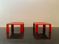 Set aus 2 Glasfasertischen von Mario Bellini für C&B Italia, 1971