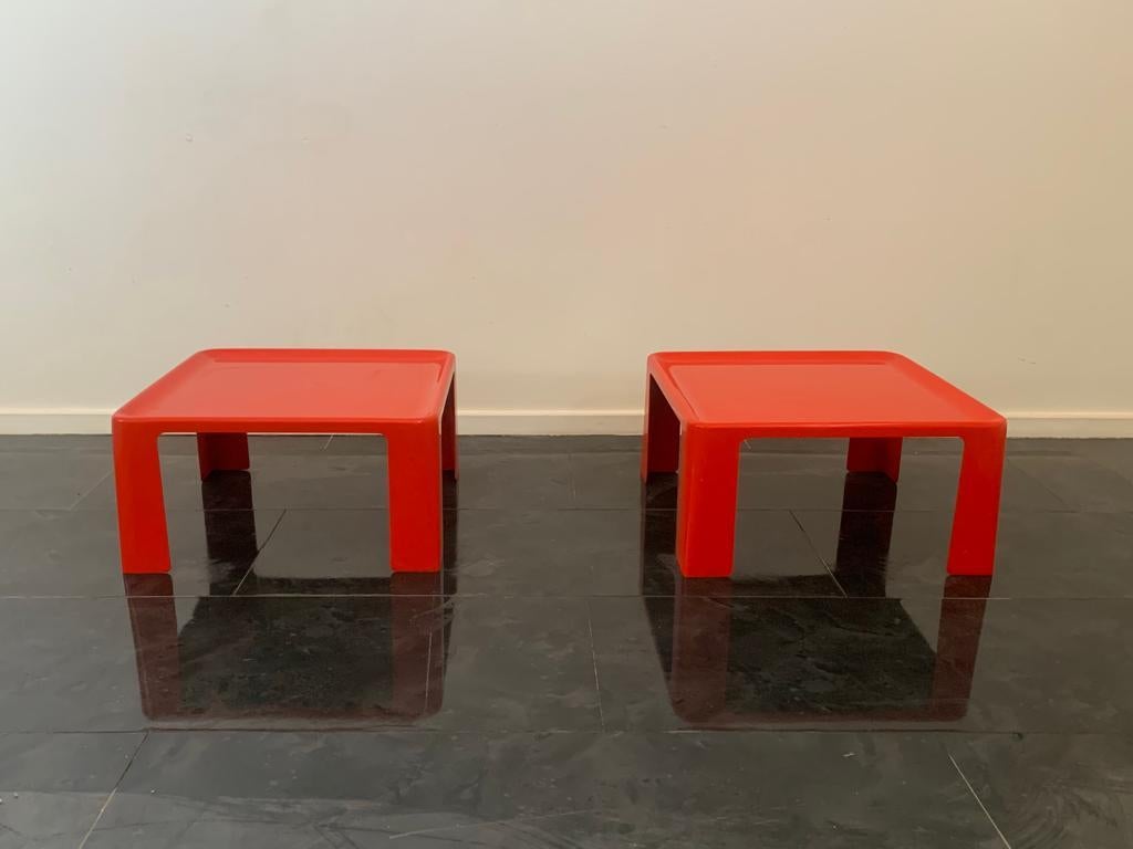 Modern Fiberglass Tables by Mario Bellini for C&B Italia, 1971, Set of 2 For Sale