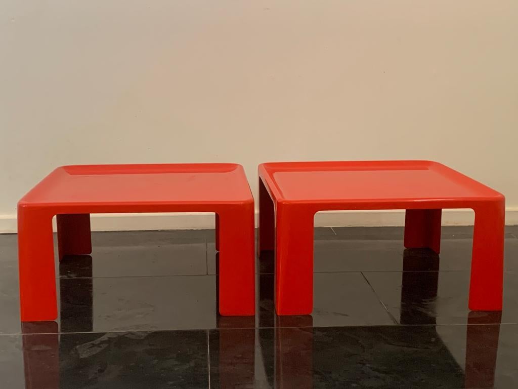 Italian Fiberglass Tables by Mario Bellini for C&B Italia, 1971, Set of 2