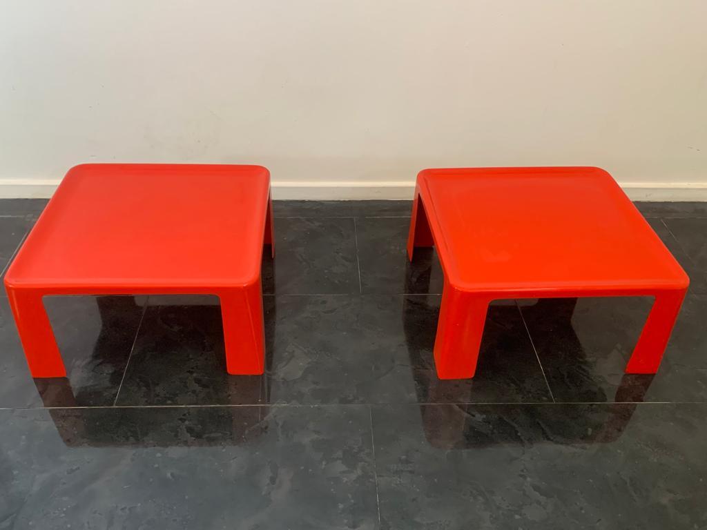Fiberglass Tables by Mario Bellini for C&B Italia, 1971, Set of 2 In Good Condition For Sale In Montelabbate, PU
