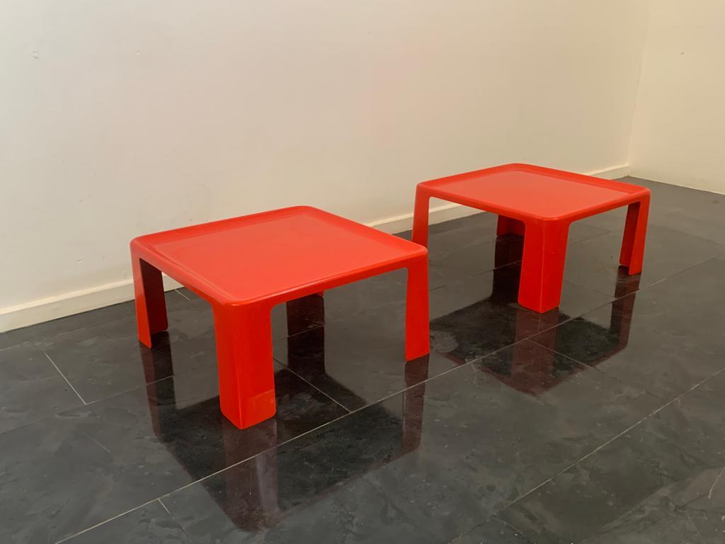 Fiberglass Tables by Mario Bellini for C&B Italia, 1971, Set of 2 1