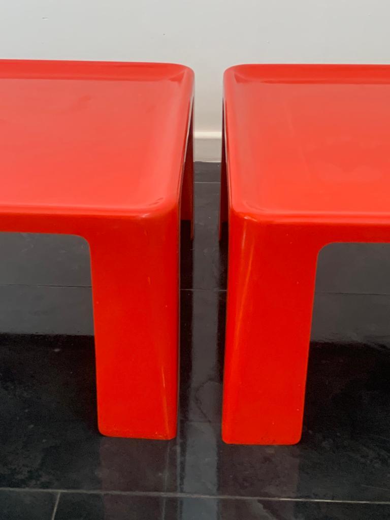 Fiberglass Tables by Mario Bellini for C&B Italia, 1971, Set of 2 For Sale 2