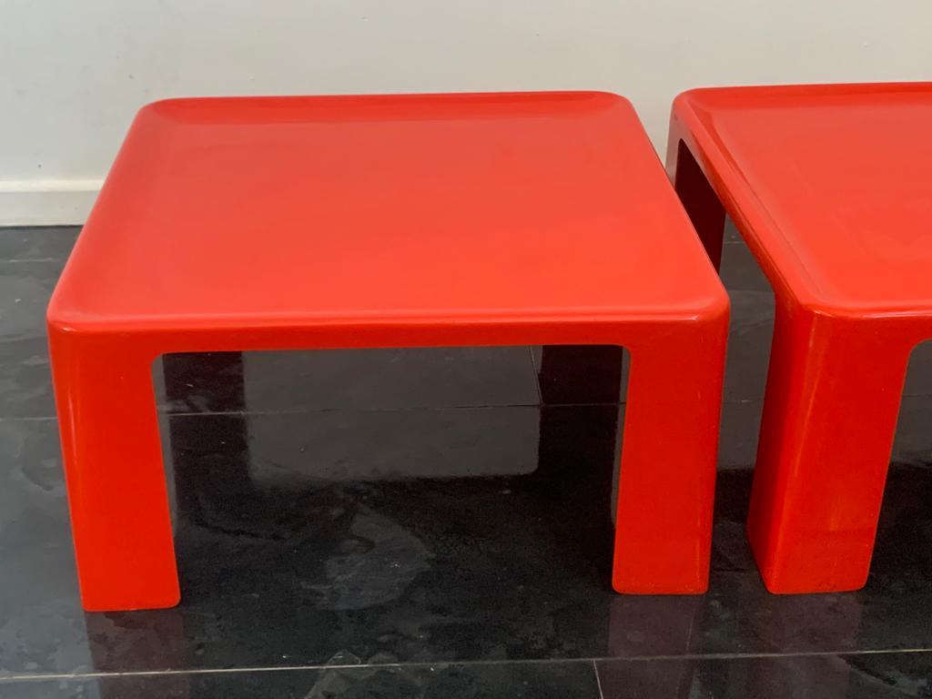 Fiberglass Tables by Mario Bellini for C&B Italia, 1971, Set of 2 For Sale 3