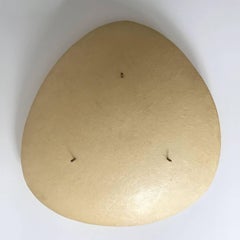 Fiberglass Triangle Flush Mount Ceiling Lamp or Wall Light, 1950s