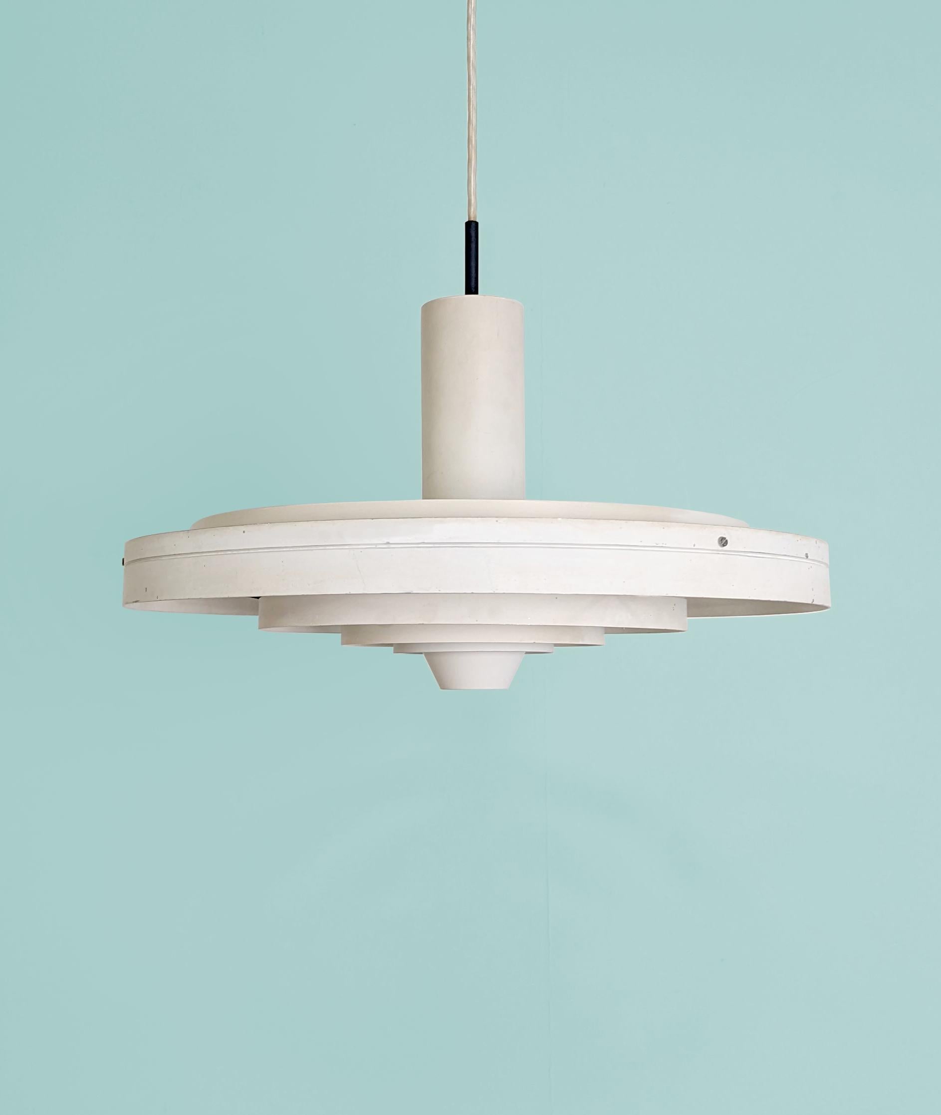 Fantastic Fibonacci pendant lamp designed by Sophus Frandsen, the Danish architect created the Fibonacci light, his timeless classic for Fog & Mørup, in the early 1960s. Despite being one of the company's most expensive lights (the various versions