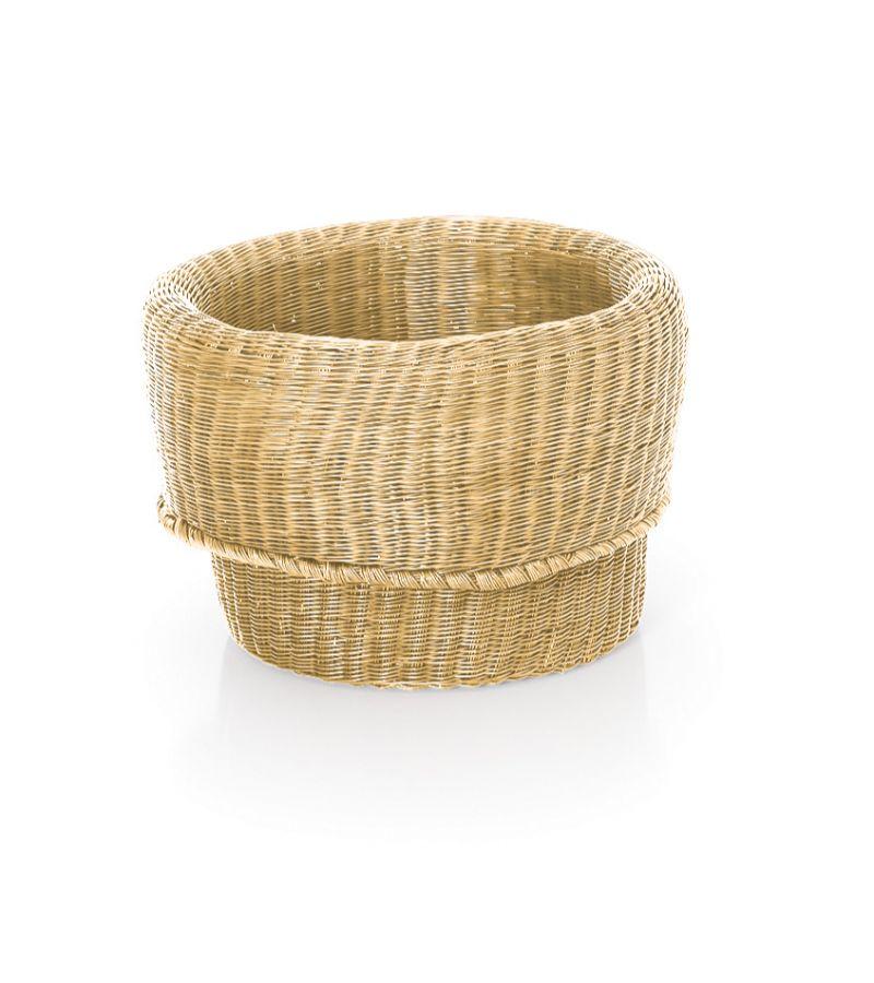 Hand-Woven Fibra Small Basket by Sebastian Herkner For Sale