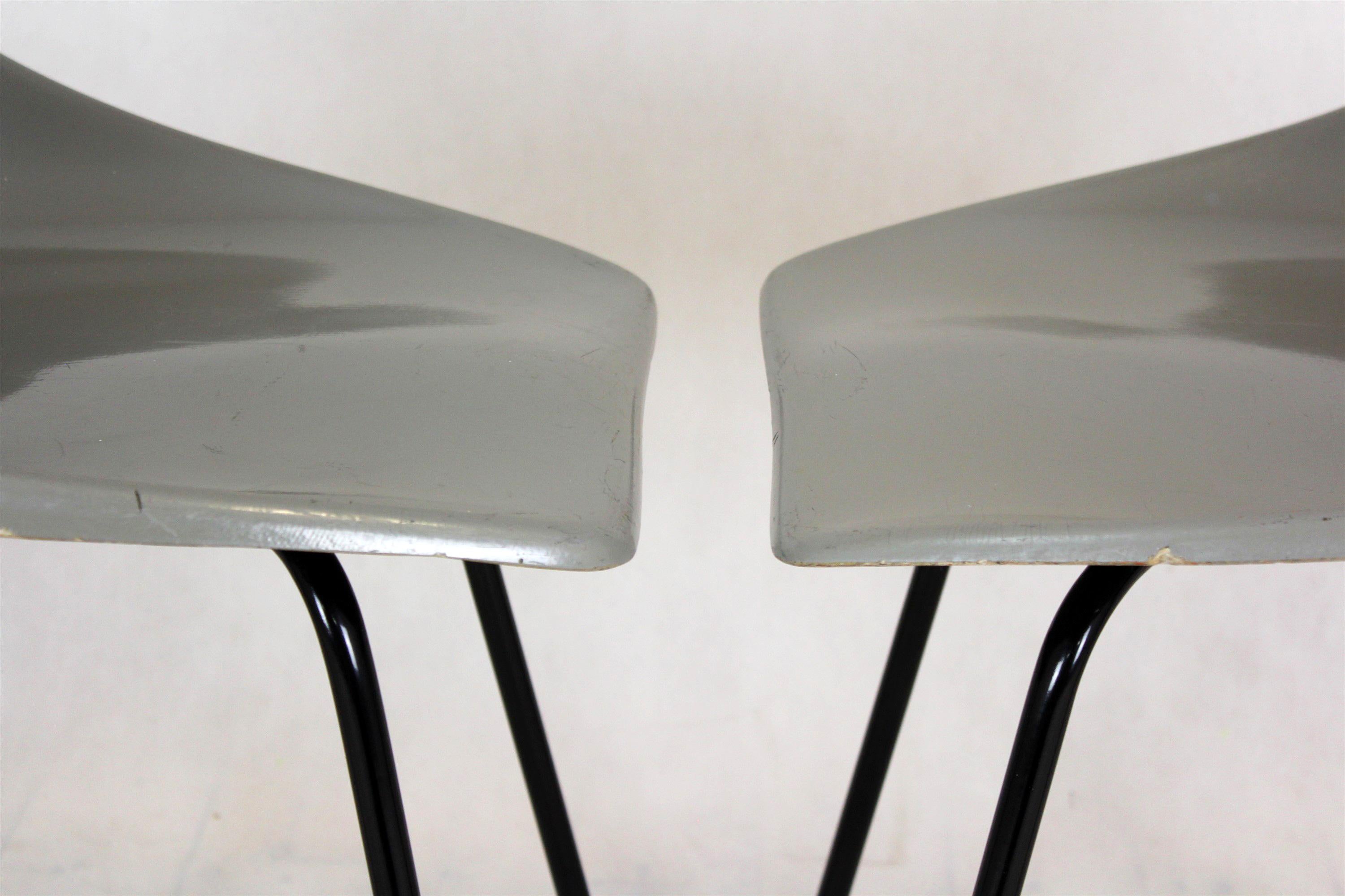 Fibreglass Chairs by Miroslav Navratil for Vertex, 1960s, Set of 4 For Sale 3
